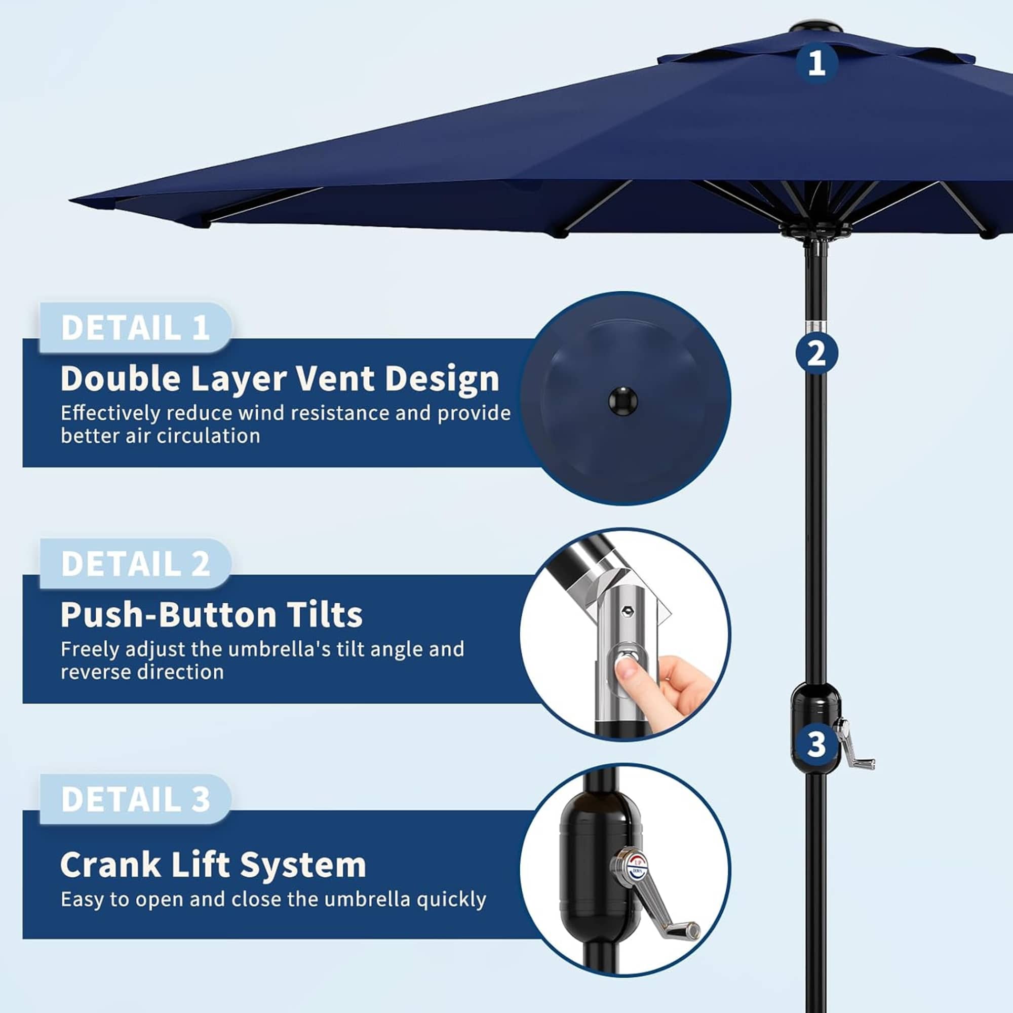 Qeetex LSHQQPPG-334UUB4V Umbrellas-2 - View #2