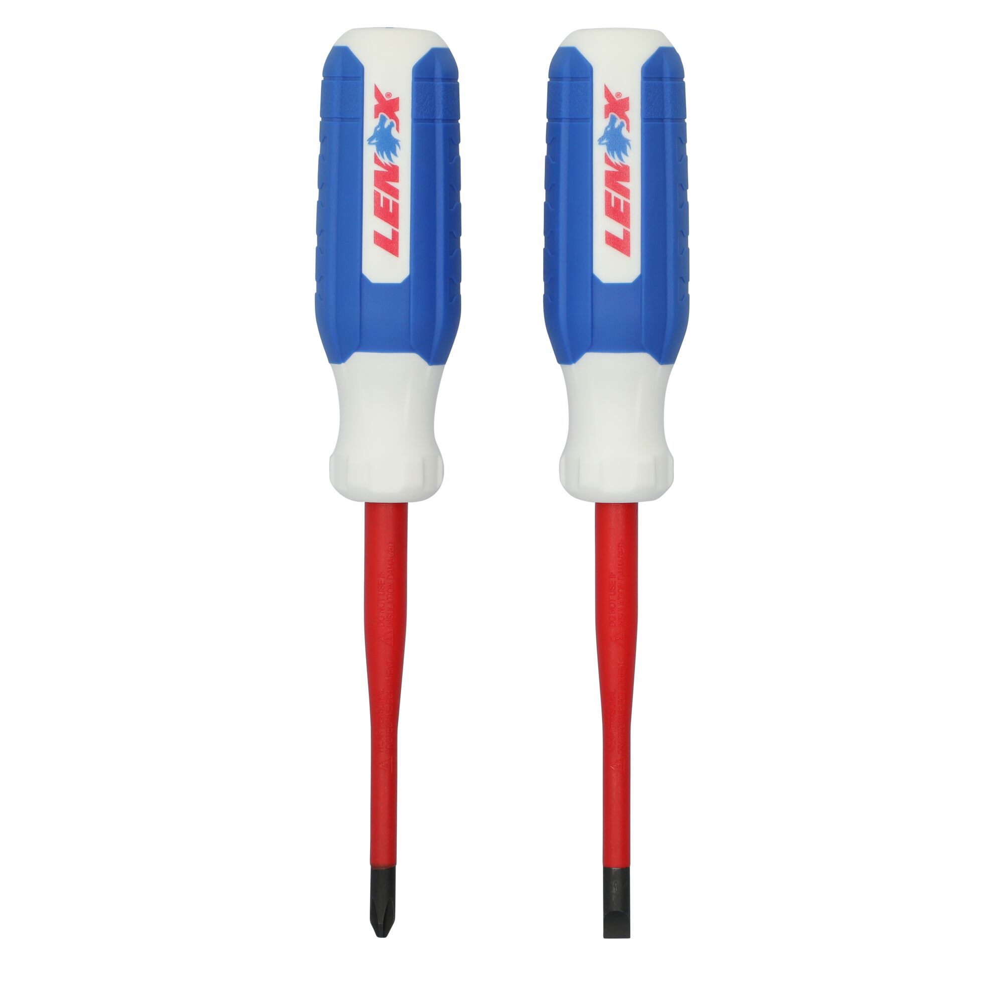 LENOX LXHT65003 2-Piece Bi-material Handle Assorted Drive Screwdriver Set