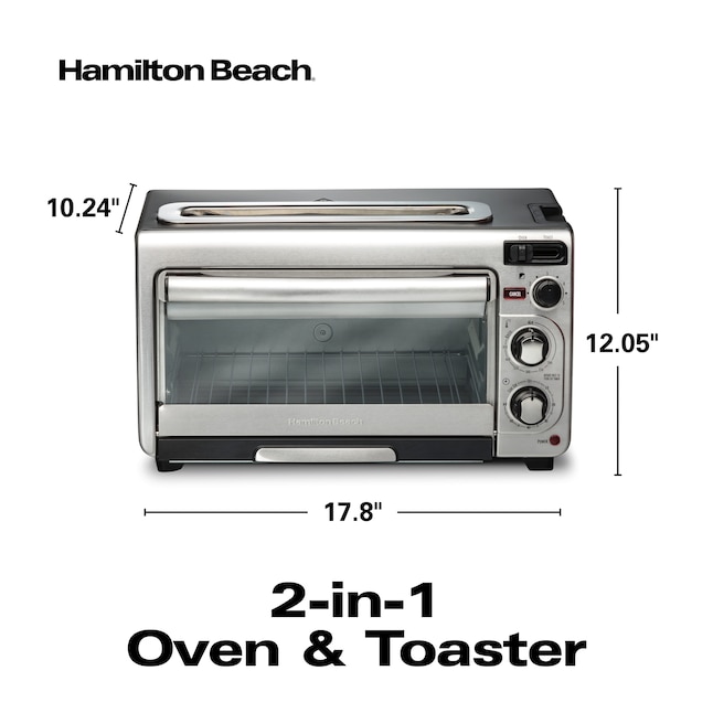 Hamilton Beach 4 Slice Gray Toaster, Hamilton Beach Countertop Oven With Rotisserie Manual