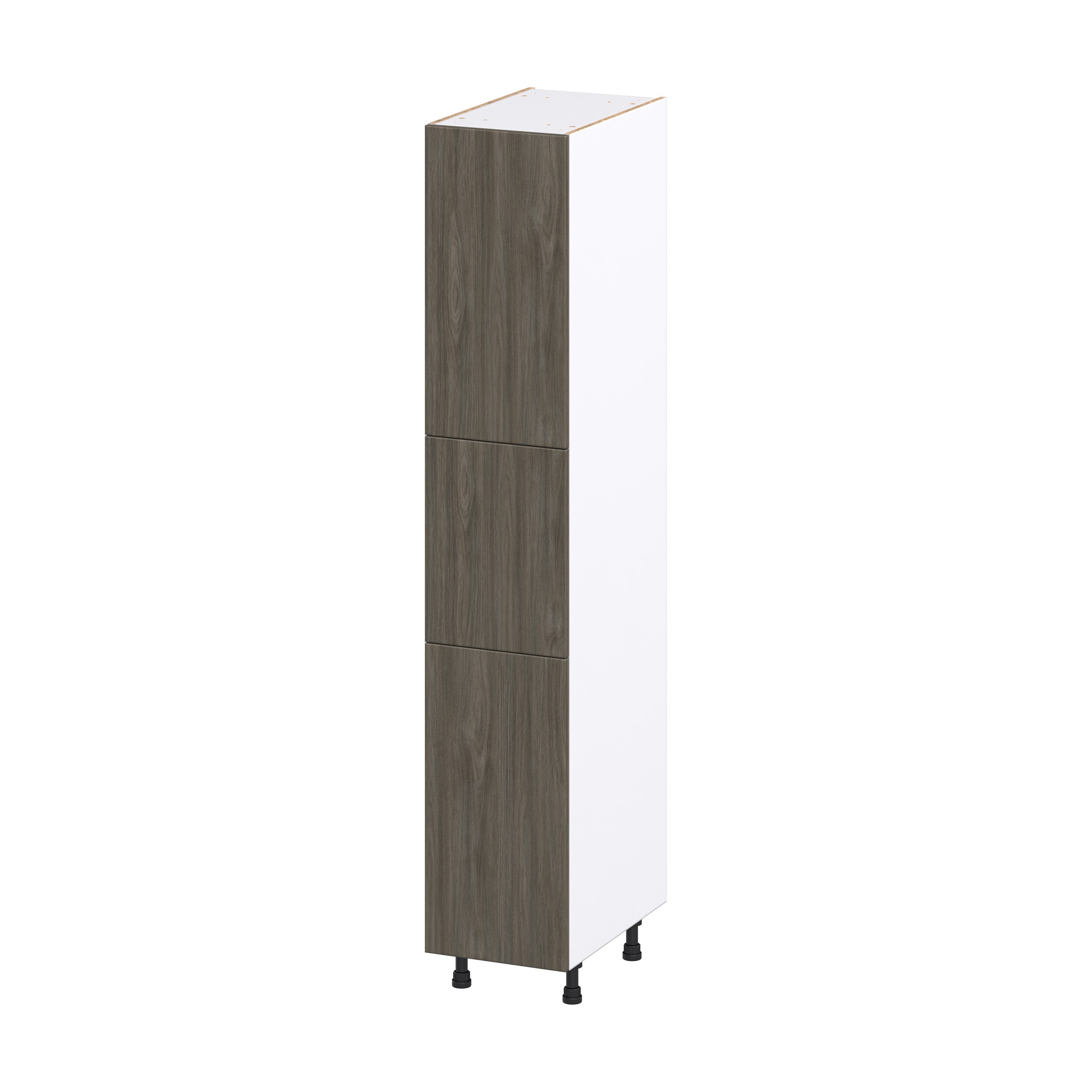 Hugo&Borg DST152484.5(L/R)-SA Savane 15-in W x 84.5-in H x 24-in D Textmel Pantry Fully assembled Cabinet (Flat Panel Slab)