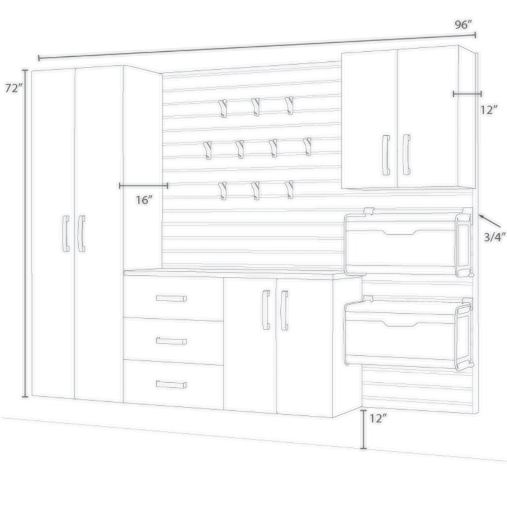 Flow Wall FCS-9612-6W-5W2 Garage-Storage-Systems - View #8