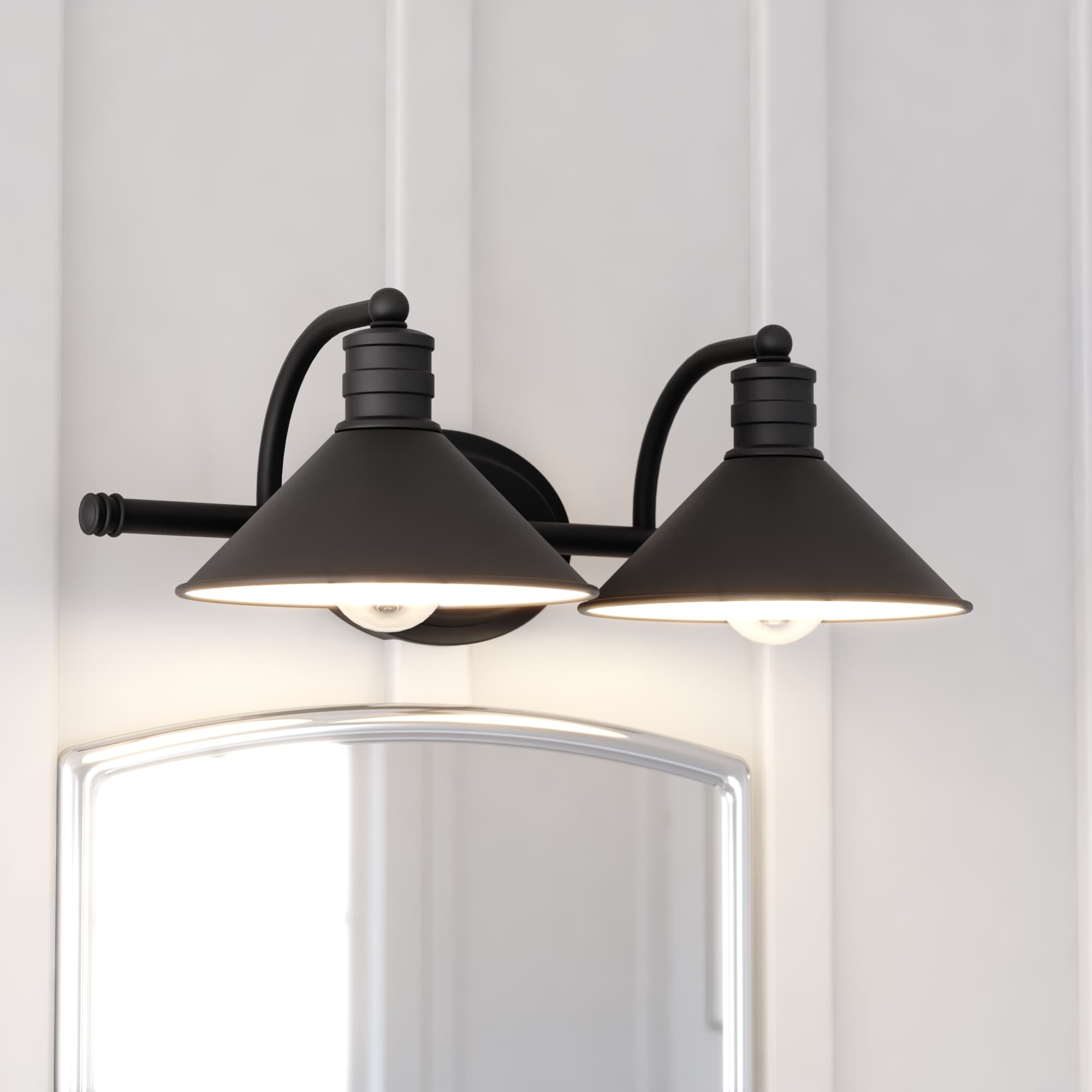 Cascadia Akron 18-in 2-Light Oil-Rubbed Bronze Farmhouse Vanity Light ...