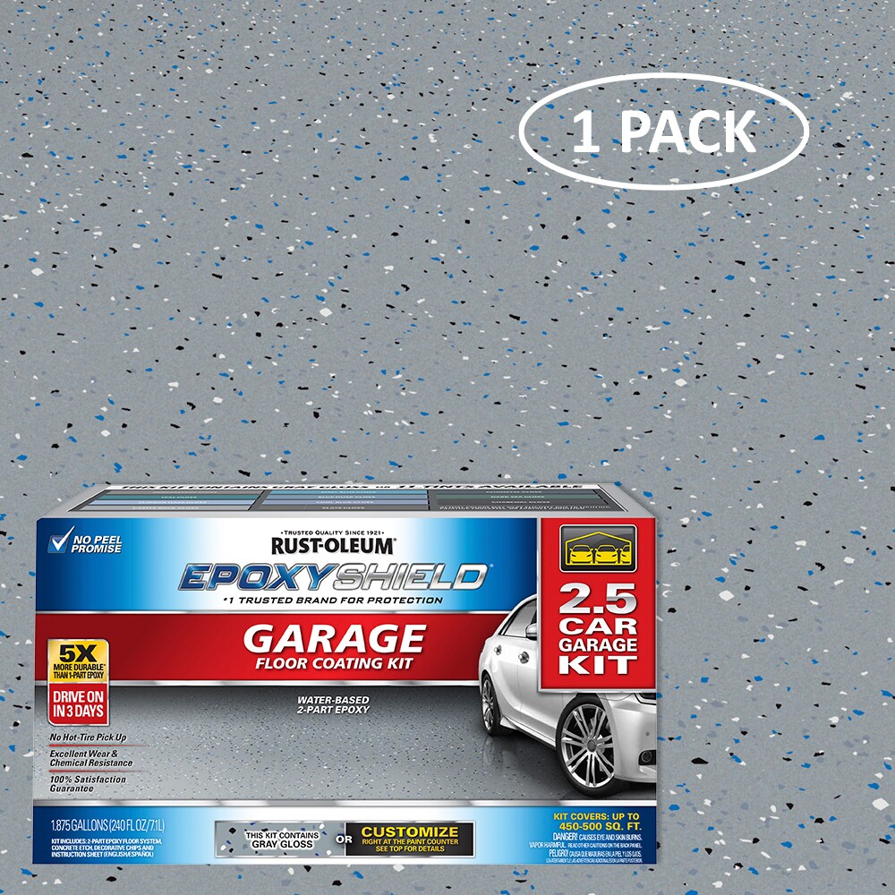 Rust-Oleum EpoxyShield 2-part Gray Gloss Concrete and Garage Floor ...