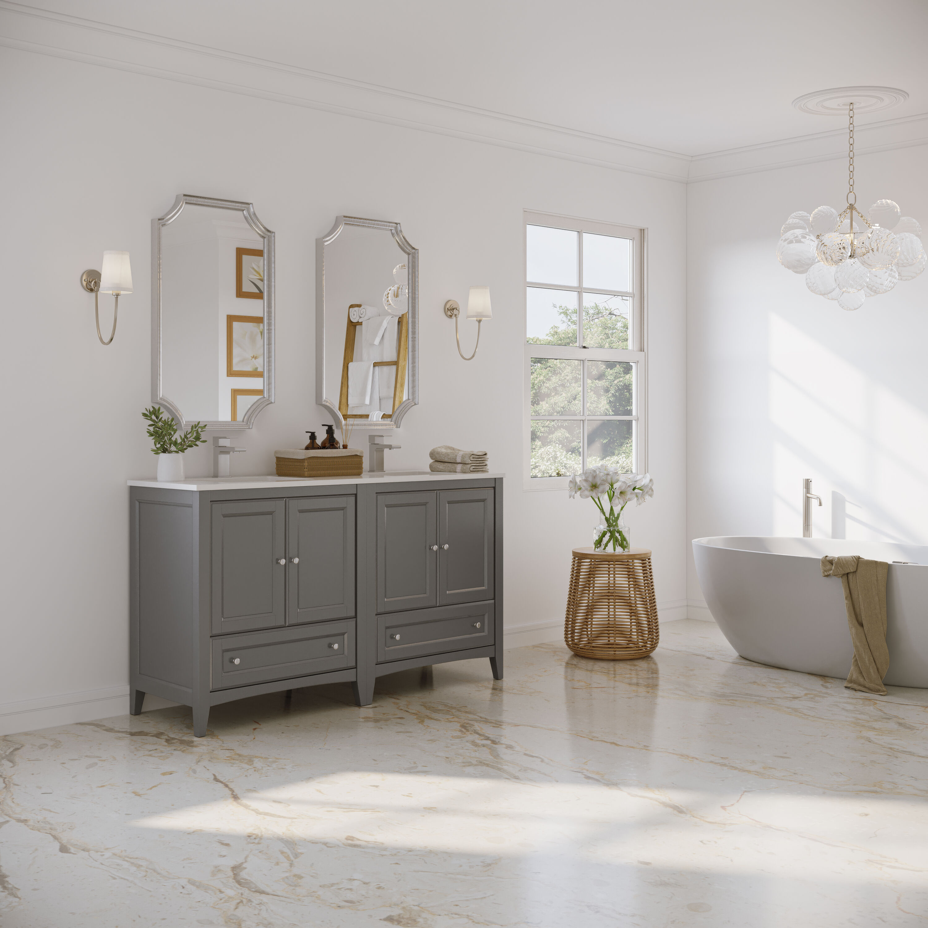 Fresca FCB20-3030GR-CWH-U Bath-Vanity-Combo - View #5