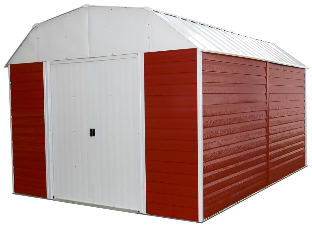 Arrow SOS ARROW 10X14 RED BARN in the Metal Storage Sheds department at ...