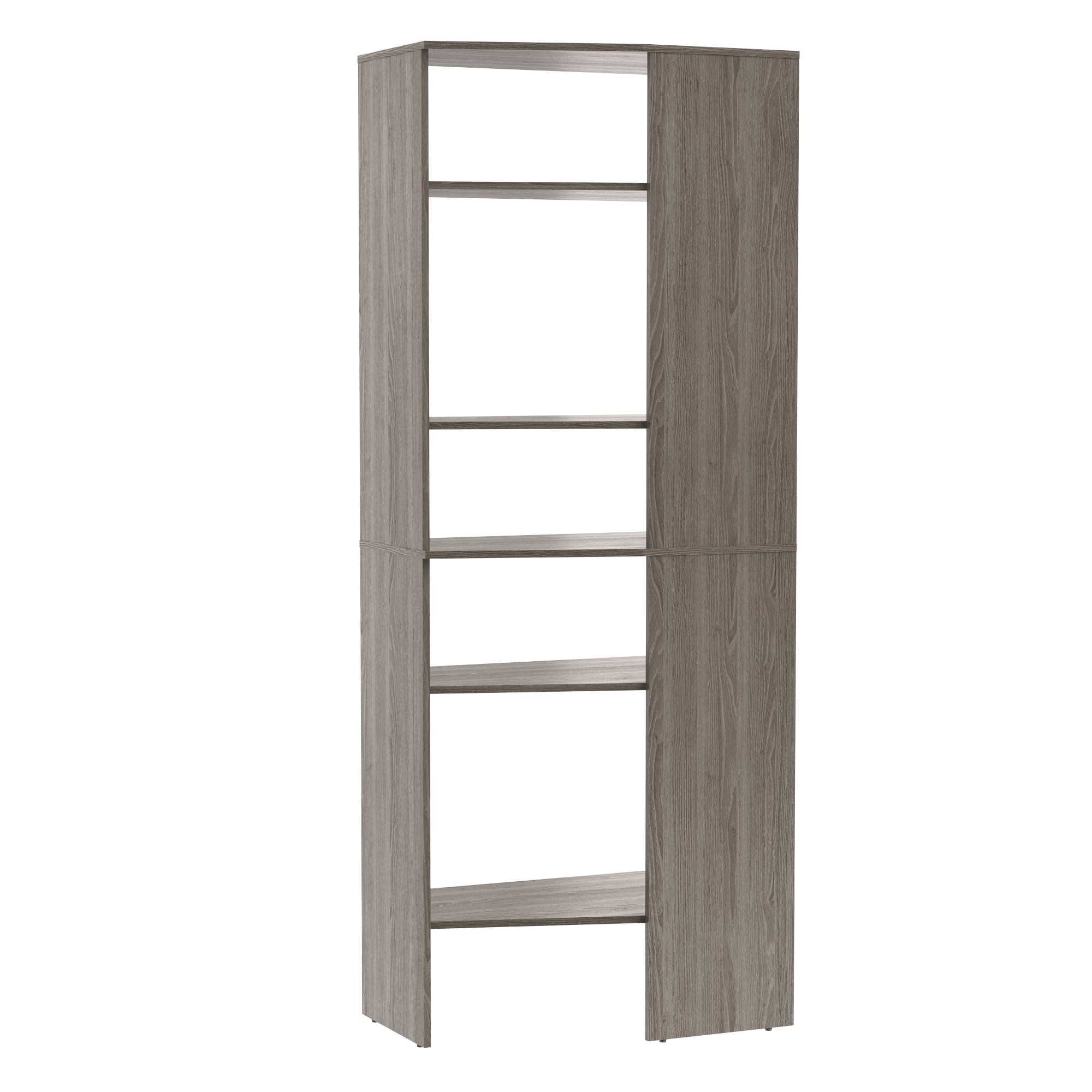 ClosetMaid 10000-04095 BrightWood Kit 2.6-ft to 2.6-ft W x 6.8-ft H Ash Solid Shelving Wood Closet System