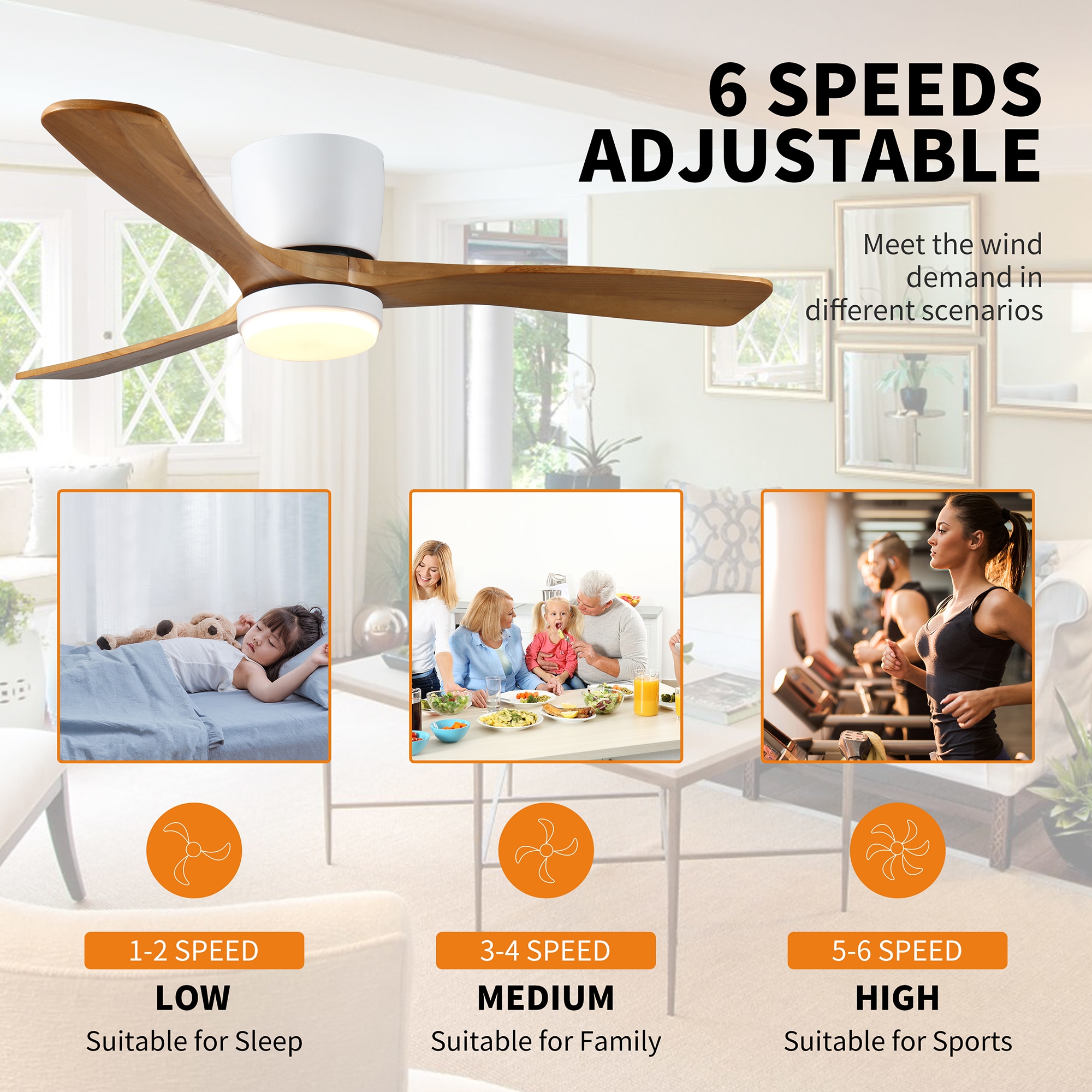 SINOFURN SYB510063WT Ceiling-Fans - View #4