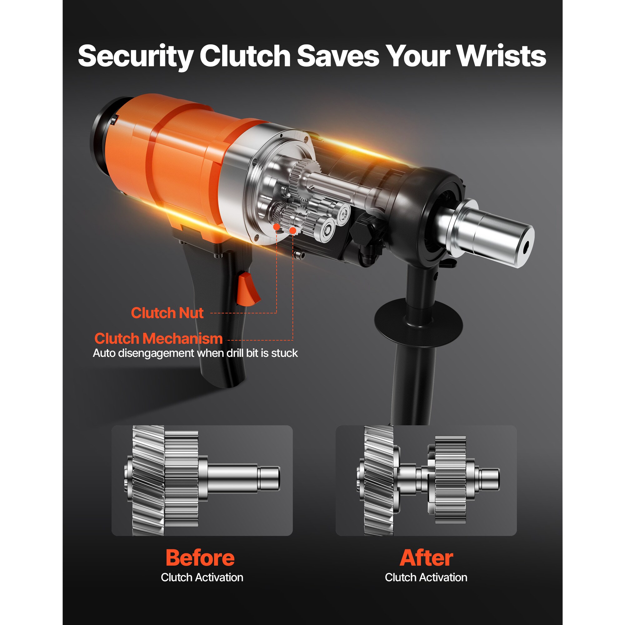 VEVOR Diamond Core Drilling Machine 8 in Drilling Diameter