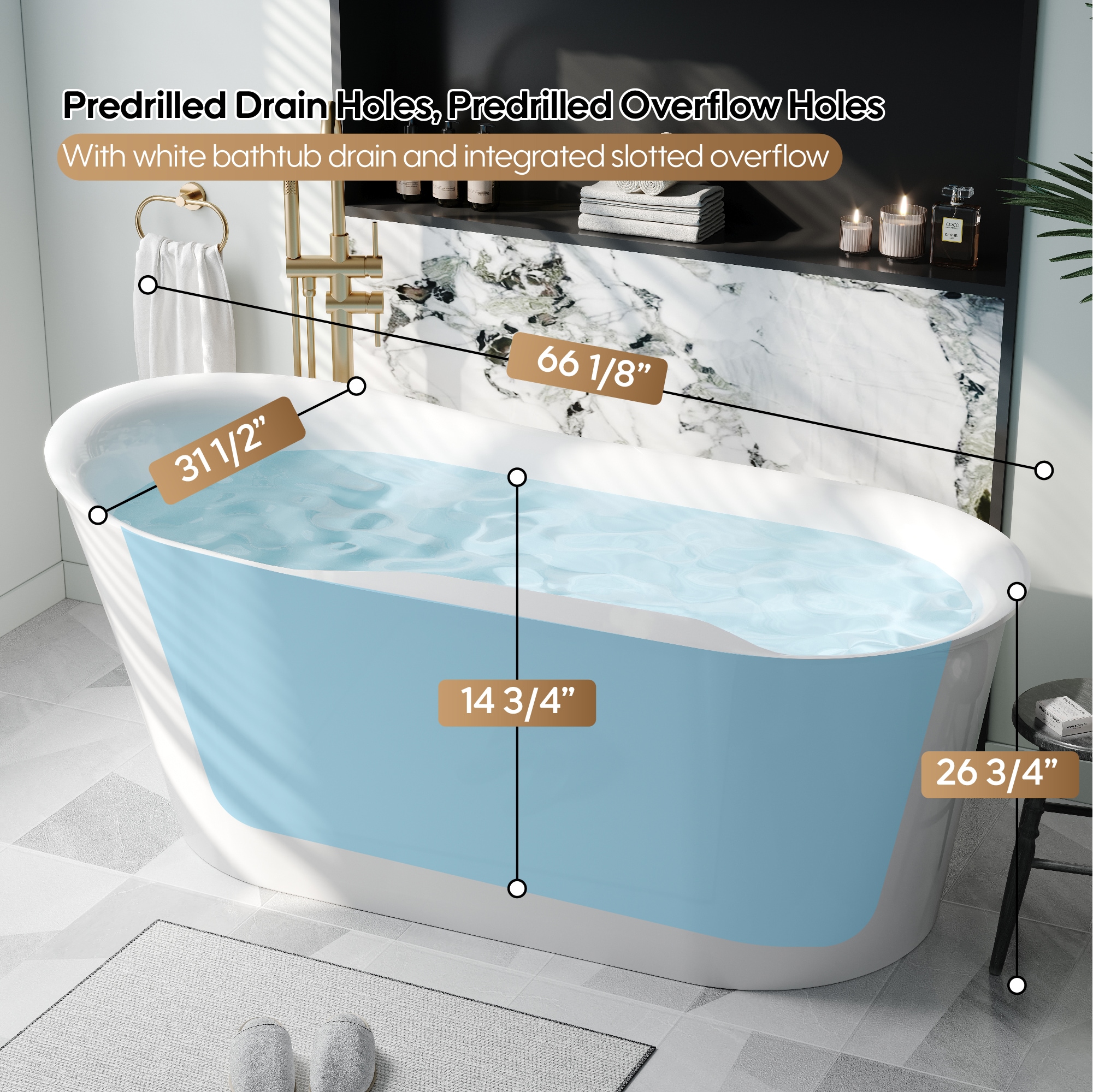 WELLFOR SILVA-Y615 bathtubs - View #5