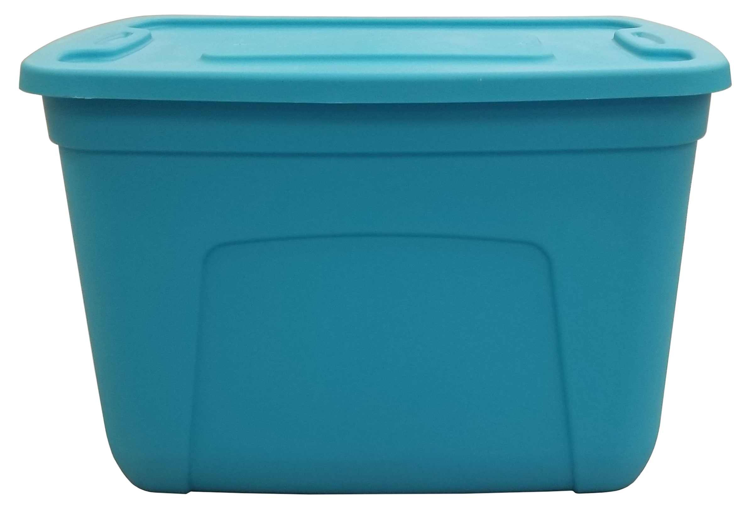 Style Selections Medium 18-Gallons (72-Quart) Blue Tote with Standard Snap  Lid at