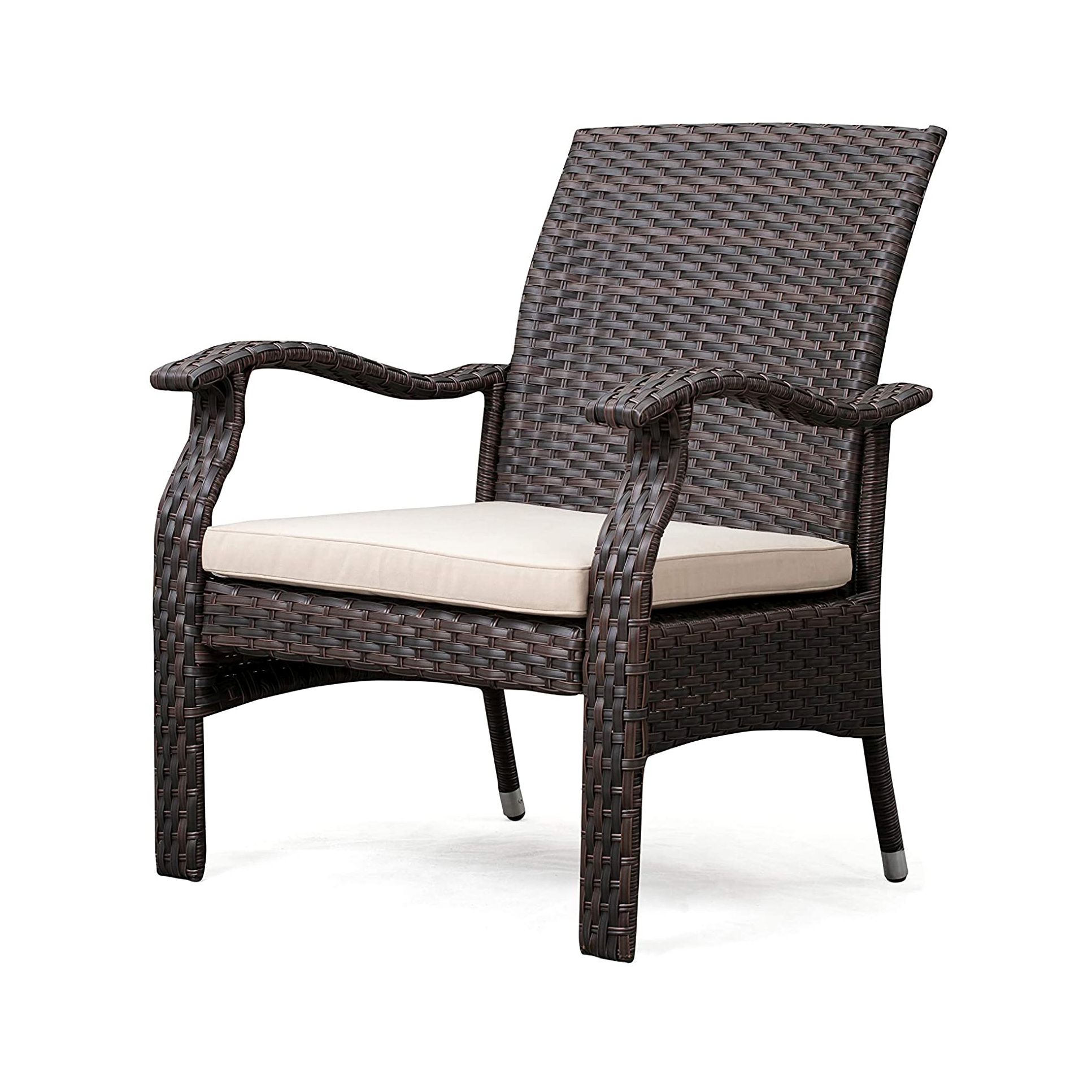 Patio Sense Mile 3 Piece Wicker Patio Conversation Set with Brown