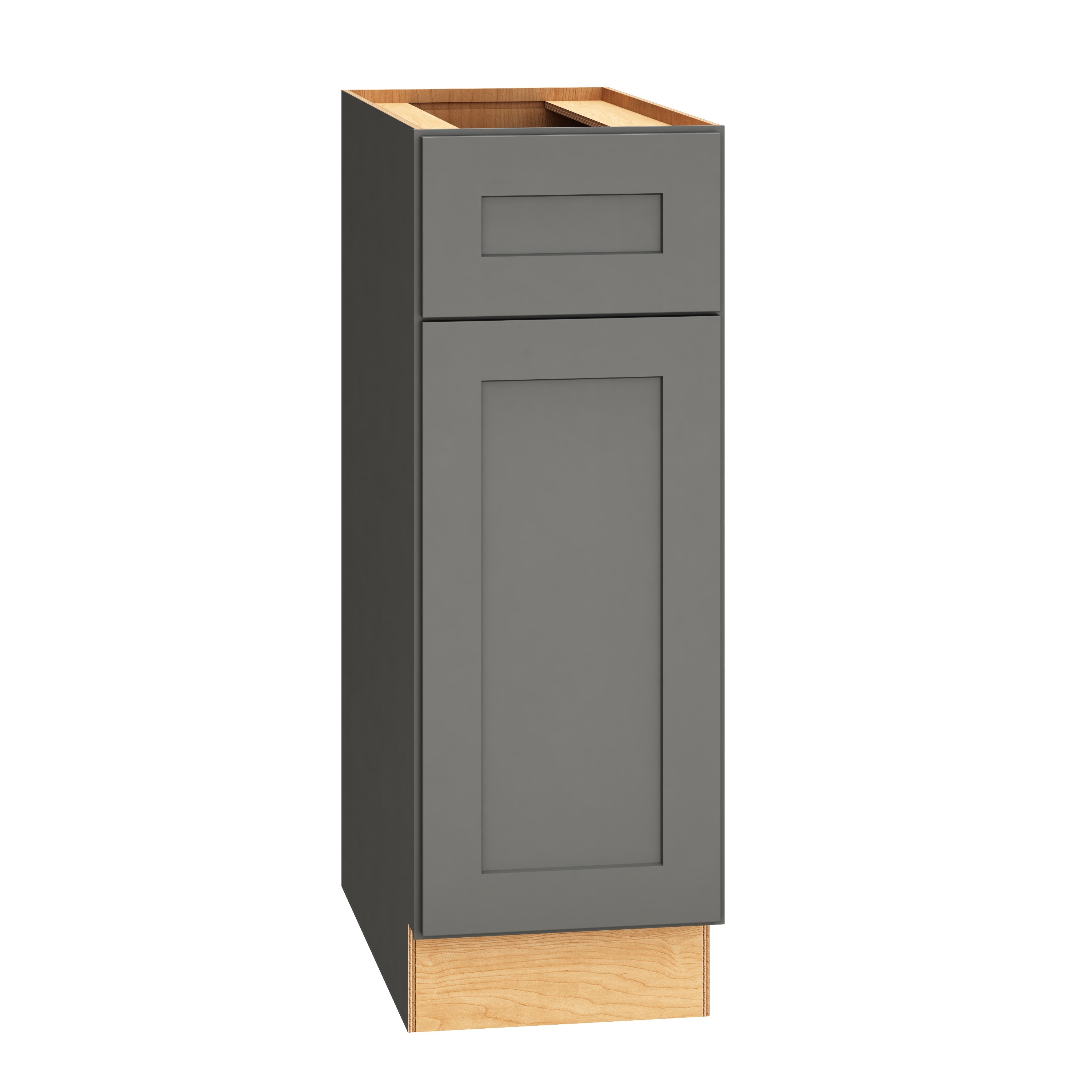 Diamond Express 328 B12R Jamestown 12-in W x 34.5-in H x 24-in D Moonstone Gray Base Fully assembled Plywood Cabinet (Recessed Panel Shaker)