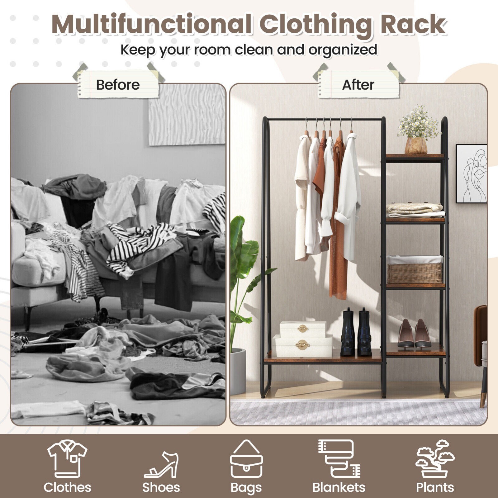 LIVIZA INS-66162BK Garment-Racks - View #3