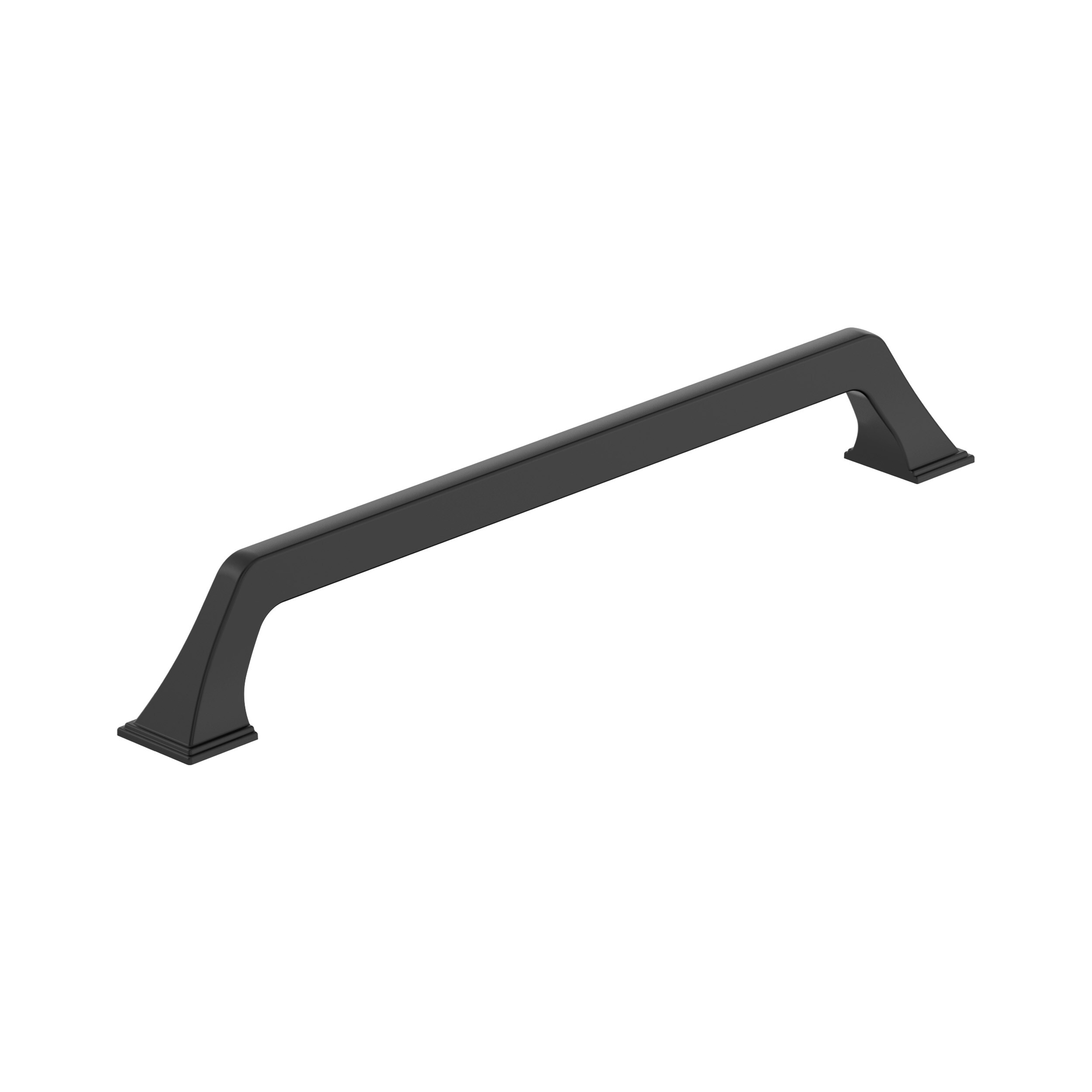 Amerock BP36923FB Exceed 10-1/16-in , 256mm Center to Center Matte Black Arch Handle