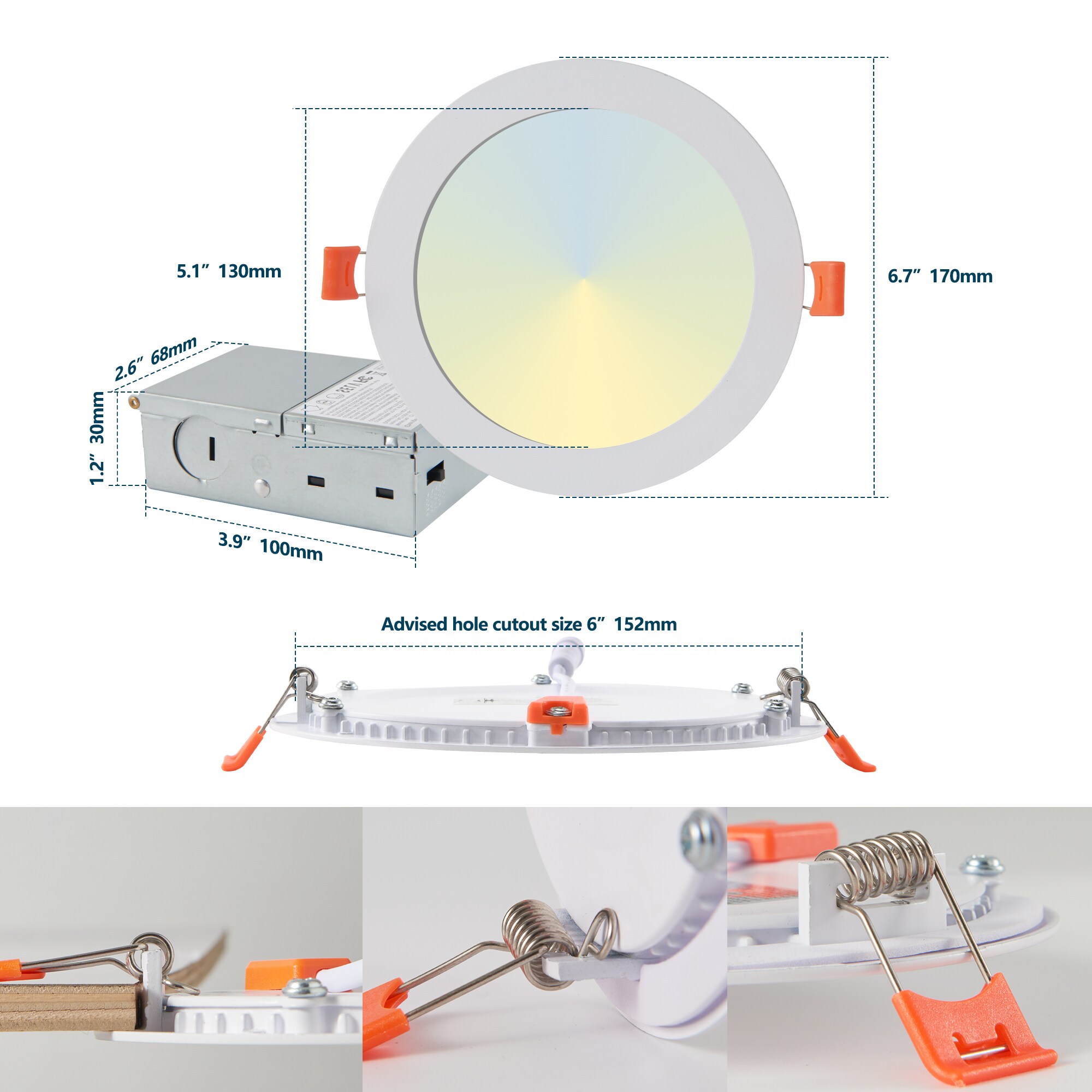 Huluwat RY-2P375000 Led-Retrofit-Downlight - View #9