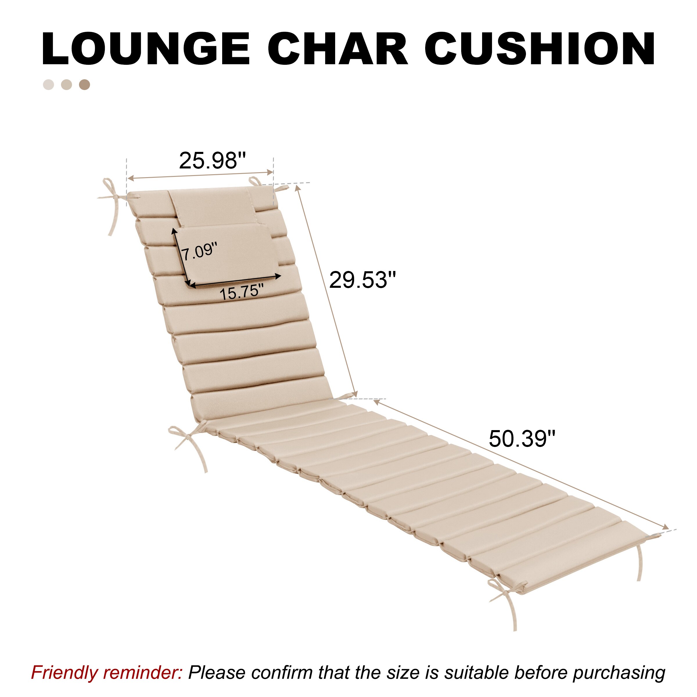 Pellebant ST25-CU003BEI80-2 Patio-Furniture-Cushions - View #3