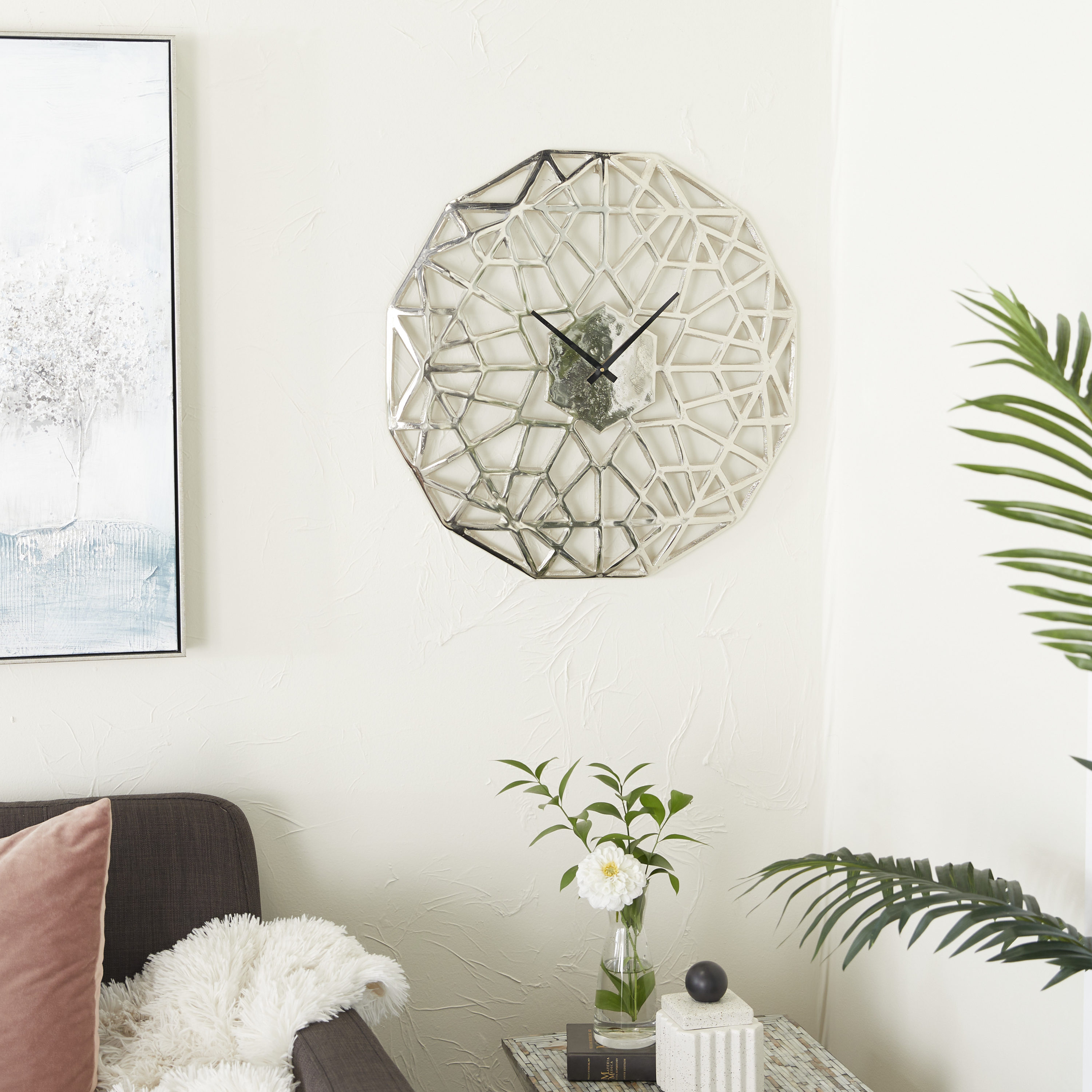 Grayson Lane 89923 Analog Round Wall Contemporary
