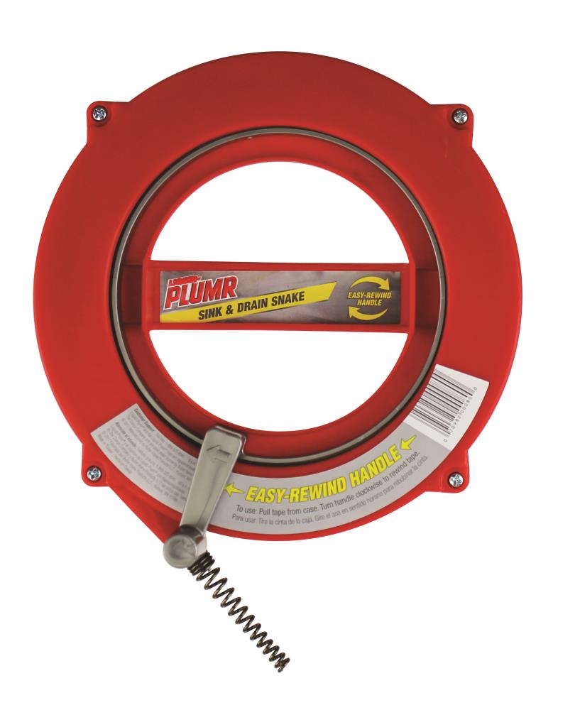 The Plumber's Choice 25 ft. Drum Auger Steel Plumbing Drain Snake with Drain  Cleaning Cable SU3248 - The Home Depot