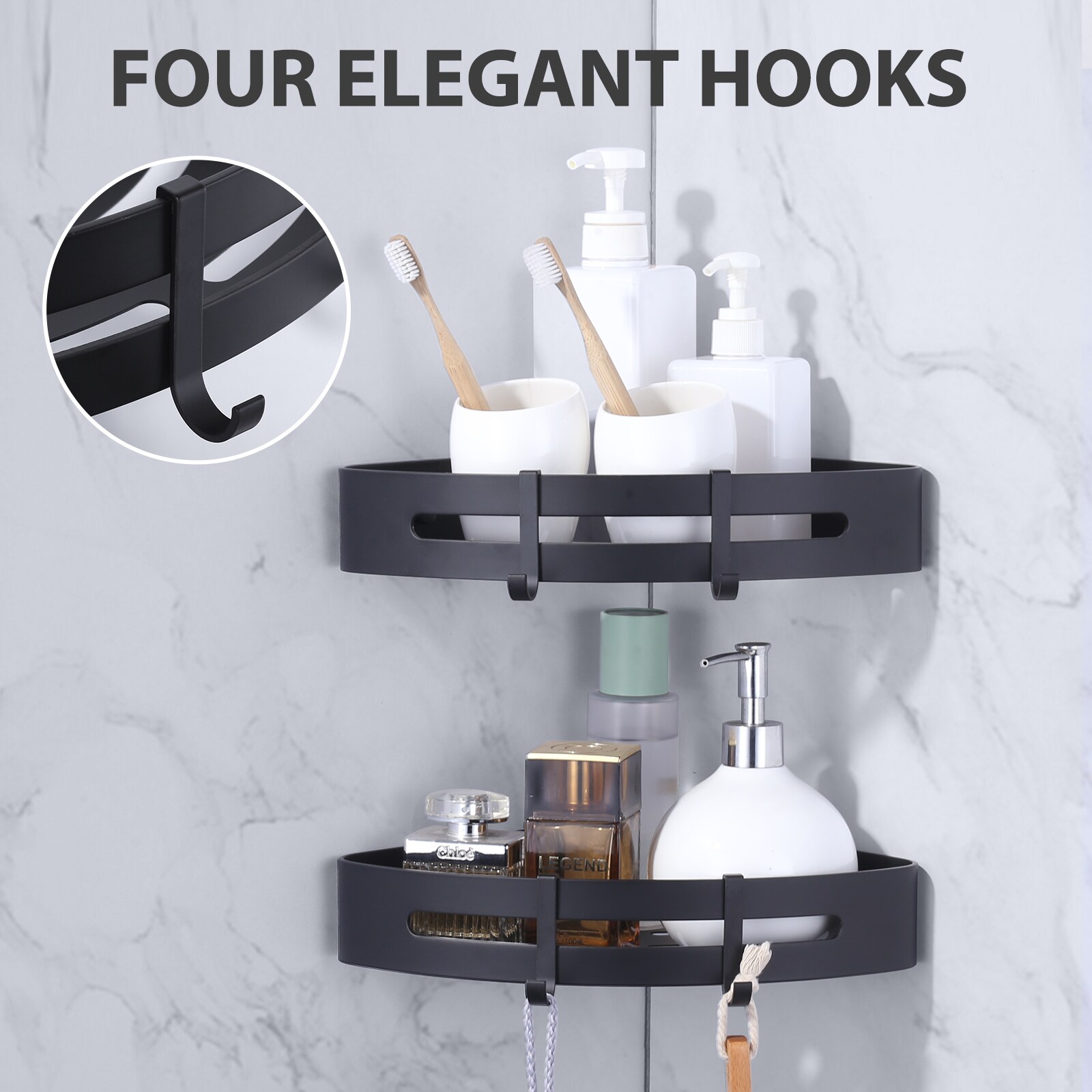 WOWOW 410102B-LW Bathroom-Shelves - View #5