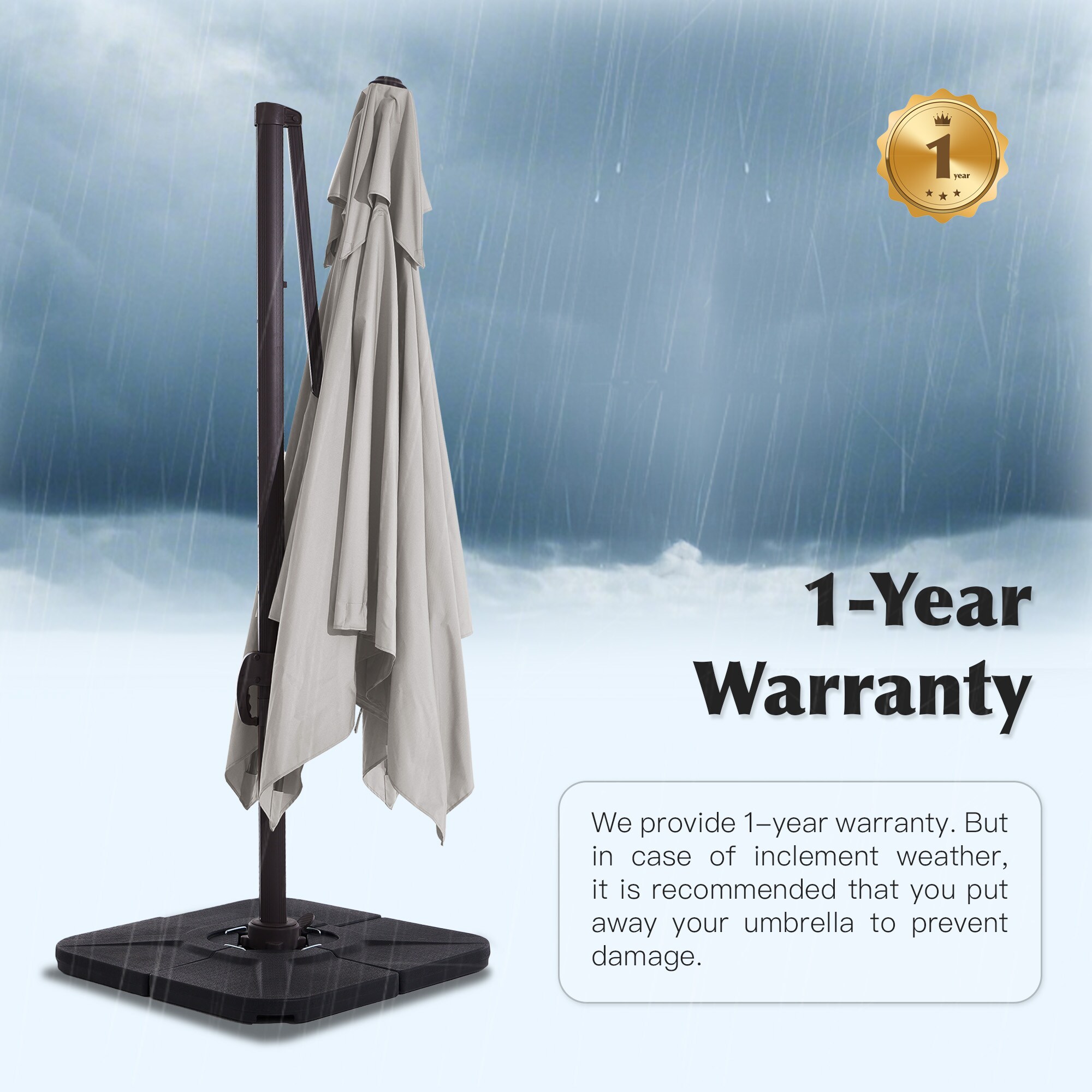 JEAREY JE-LKXLM-10FT-MB Umbrellas-2 - View #12