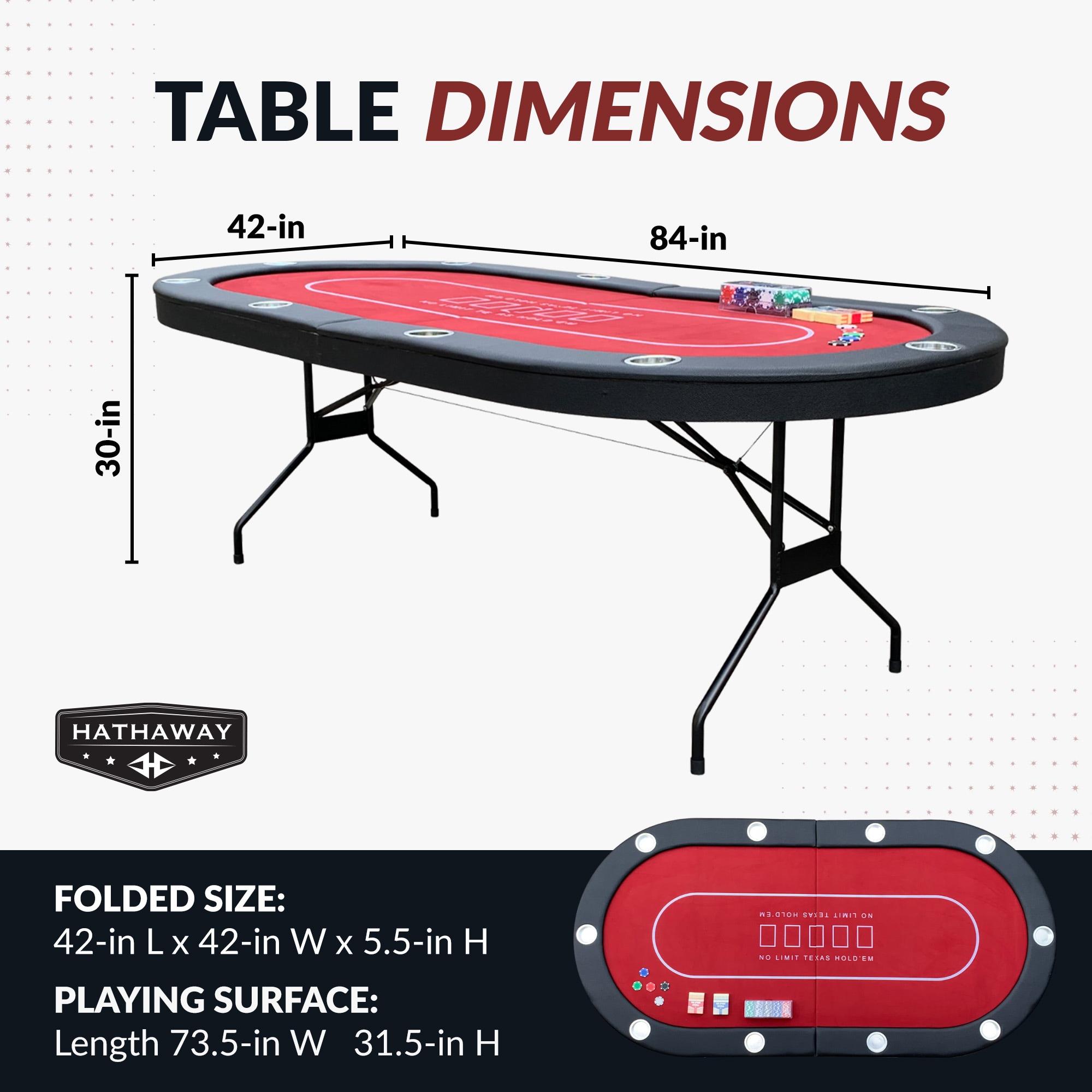 Hathaway BG50353 Multi-Game-Tables - View #2