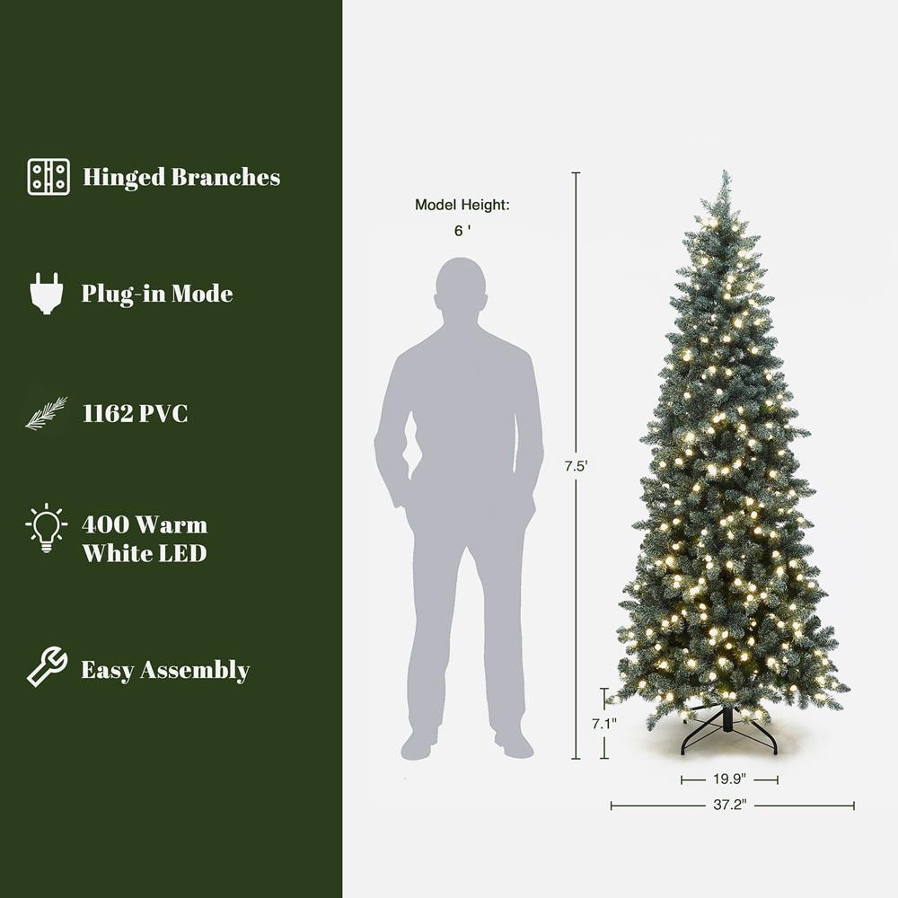 LuxenHome WHAP2562 Artificial-Christmas-Trees - View #2