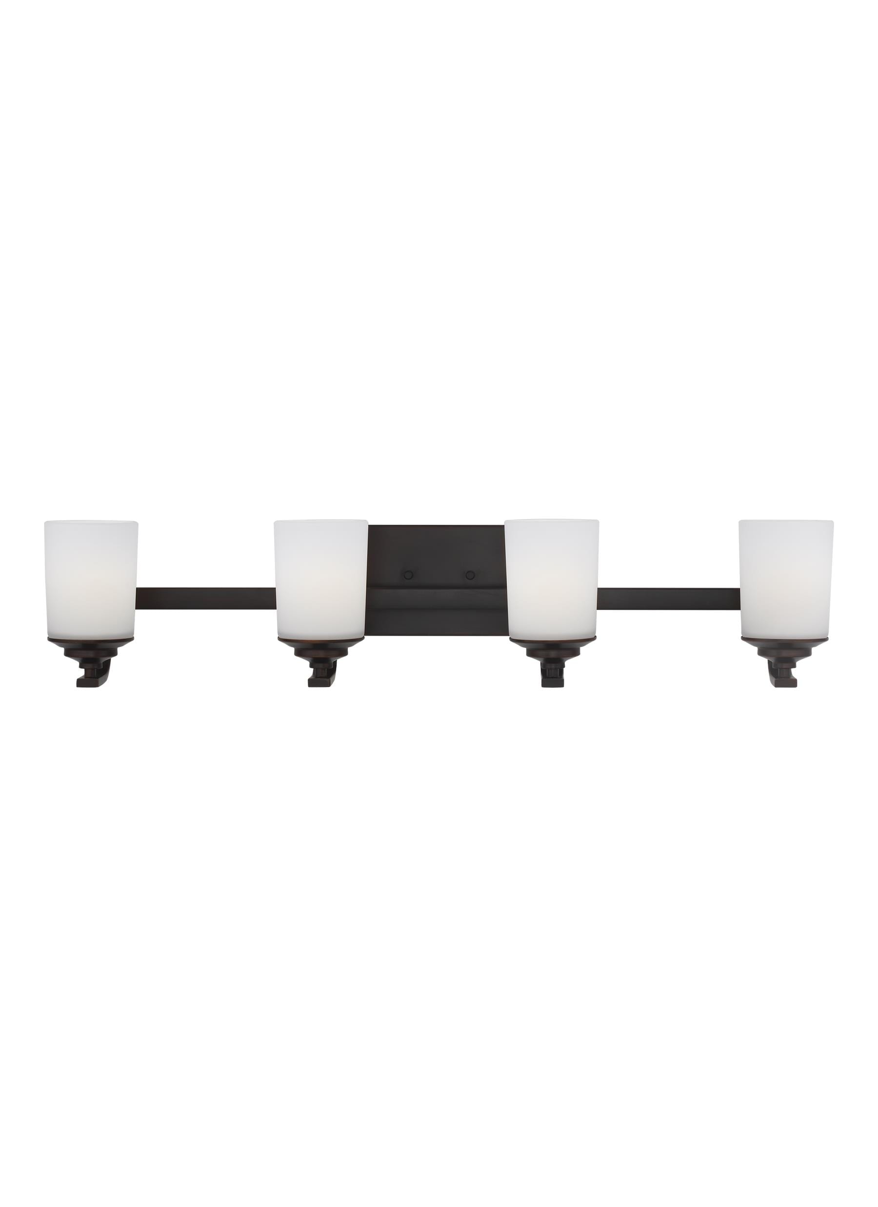 Generation Lighting 4430704EN3-710 Kemal 34-in 4 -Light Satin Bronze Transitional Vanity light