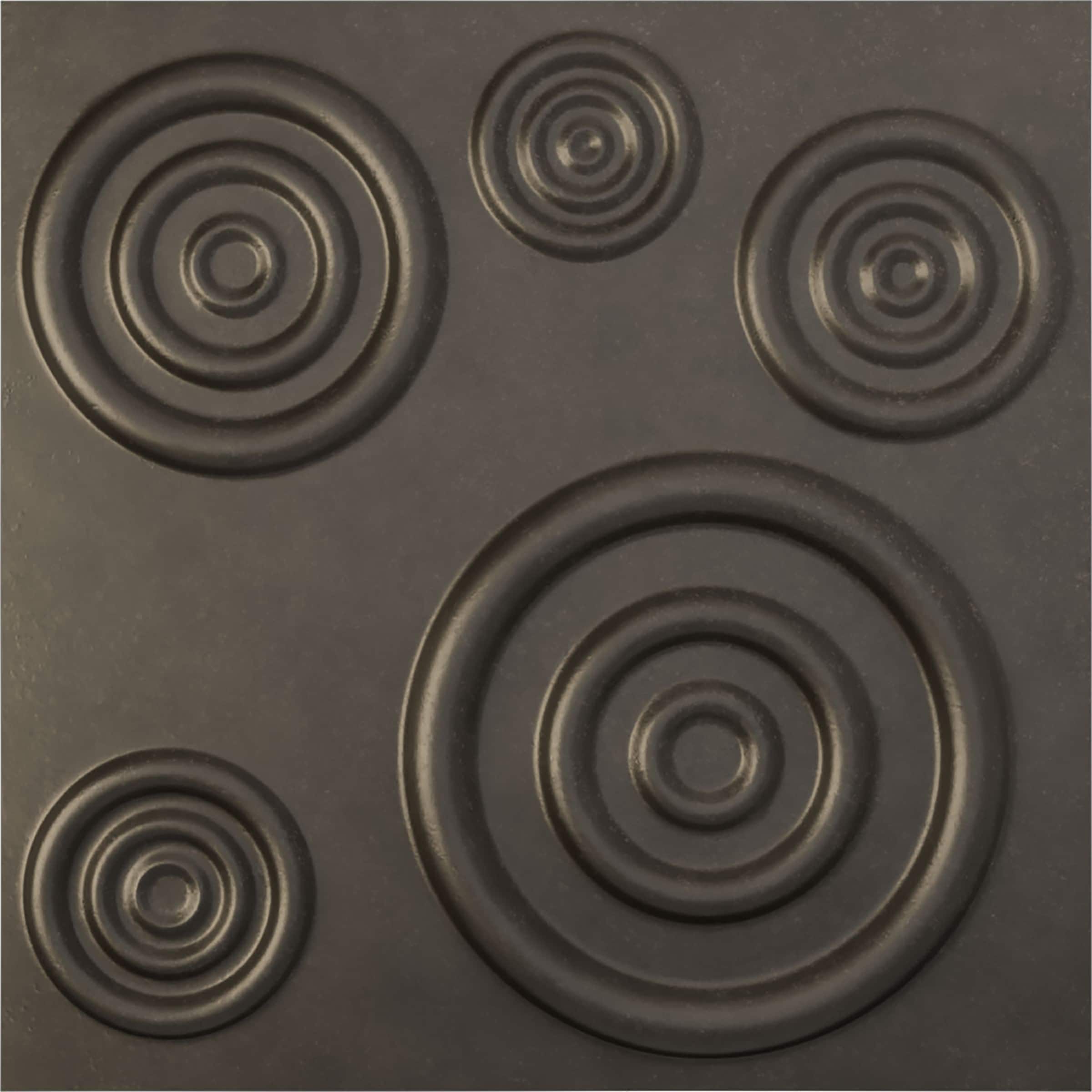 Ekena Millwork WP20X20REDST 19-5/8-in x 19-5/8-in Embossed Paintable/Stainable Black PVC Wall Panel (