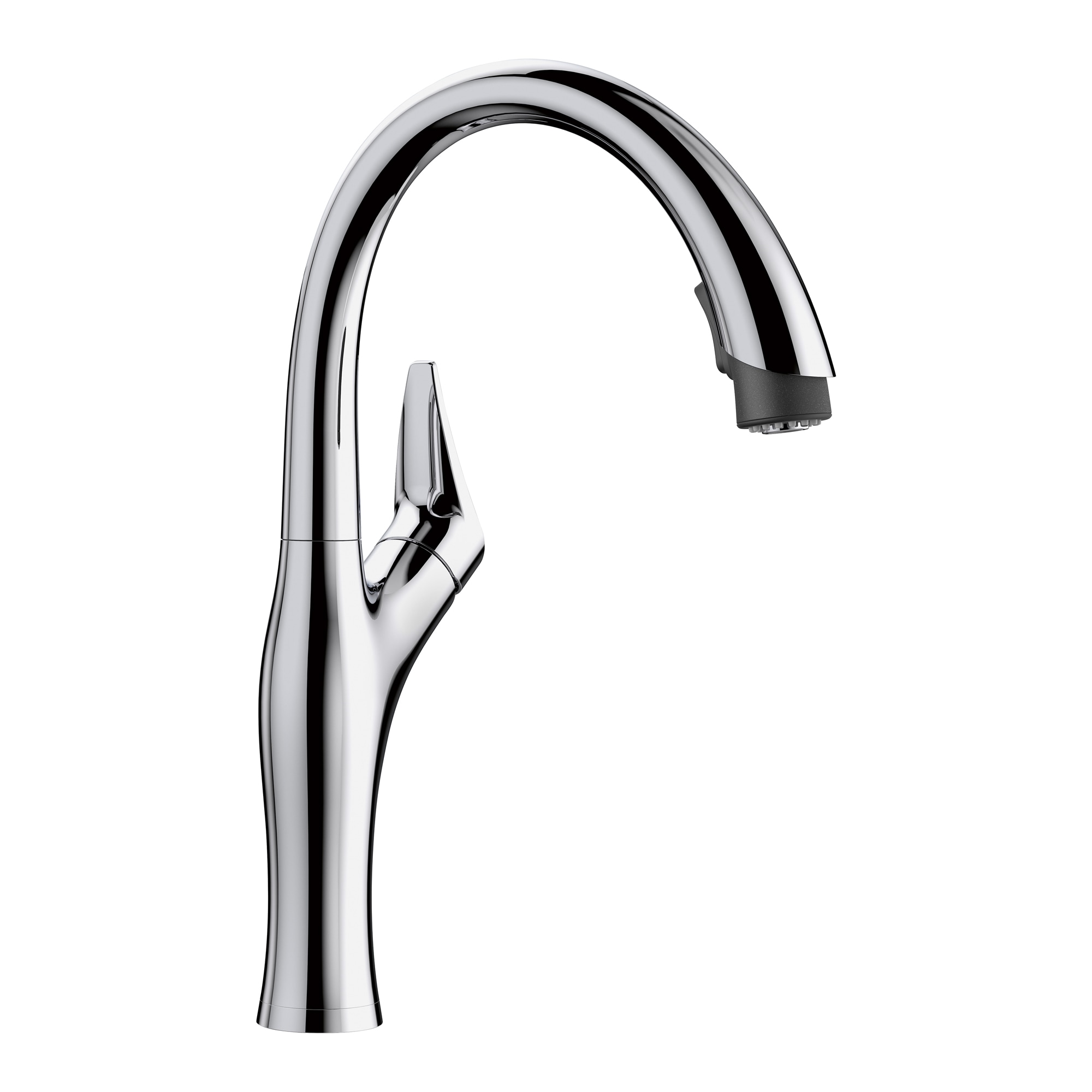 BLANCO 442038 Artona Chrome Single Handle Deck-mount Pull-down Kitchen Faucet with Sprayer