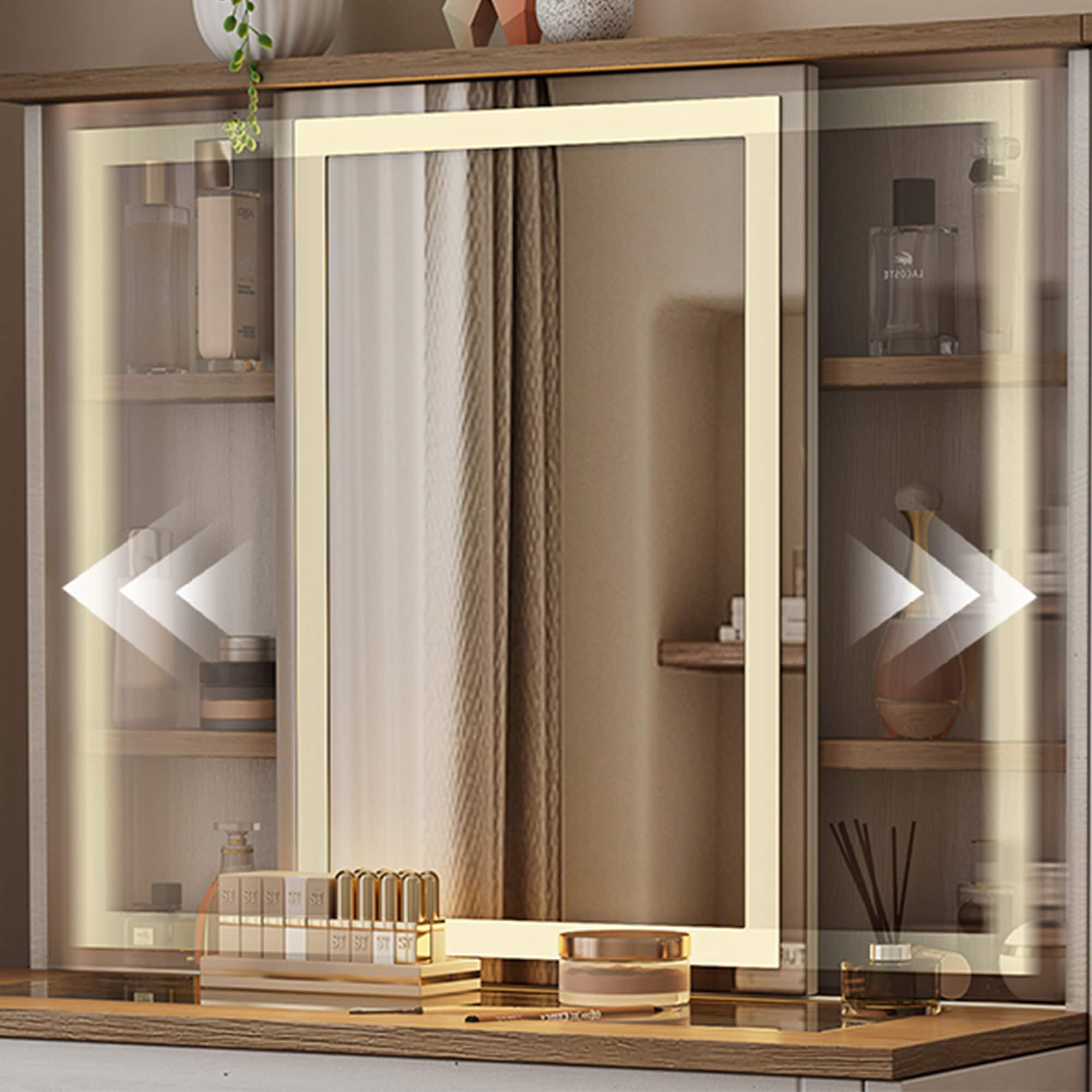 Pouuin GBR001BL Bedroom-Vanities - View #7