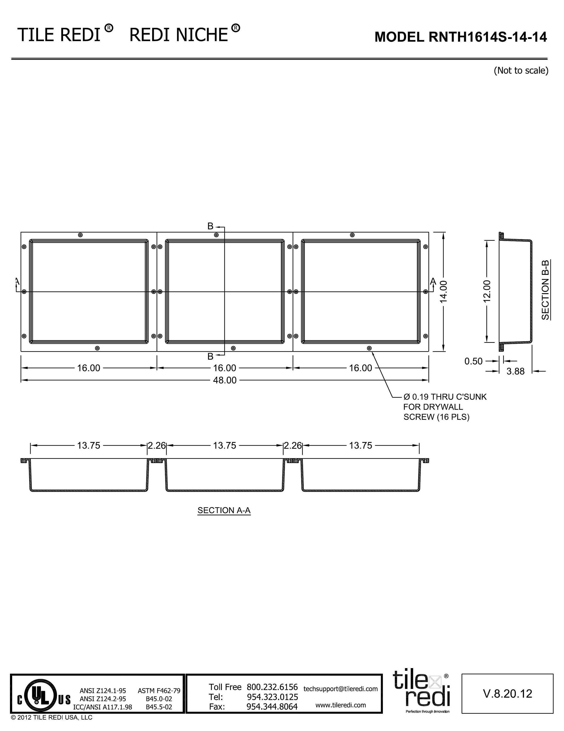 Redi Niche® Shower Shelves — Tile Redi