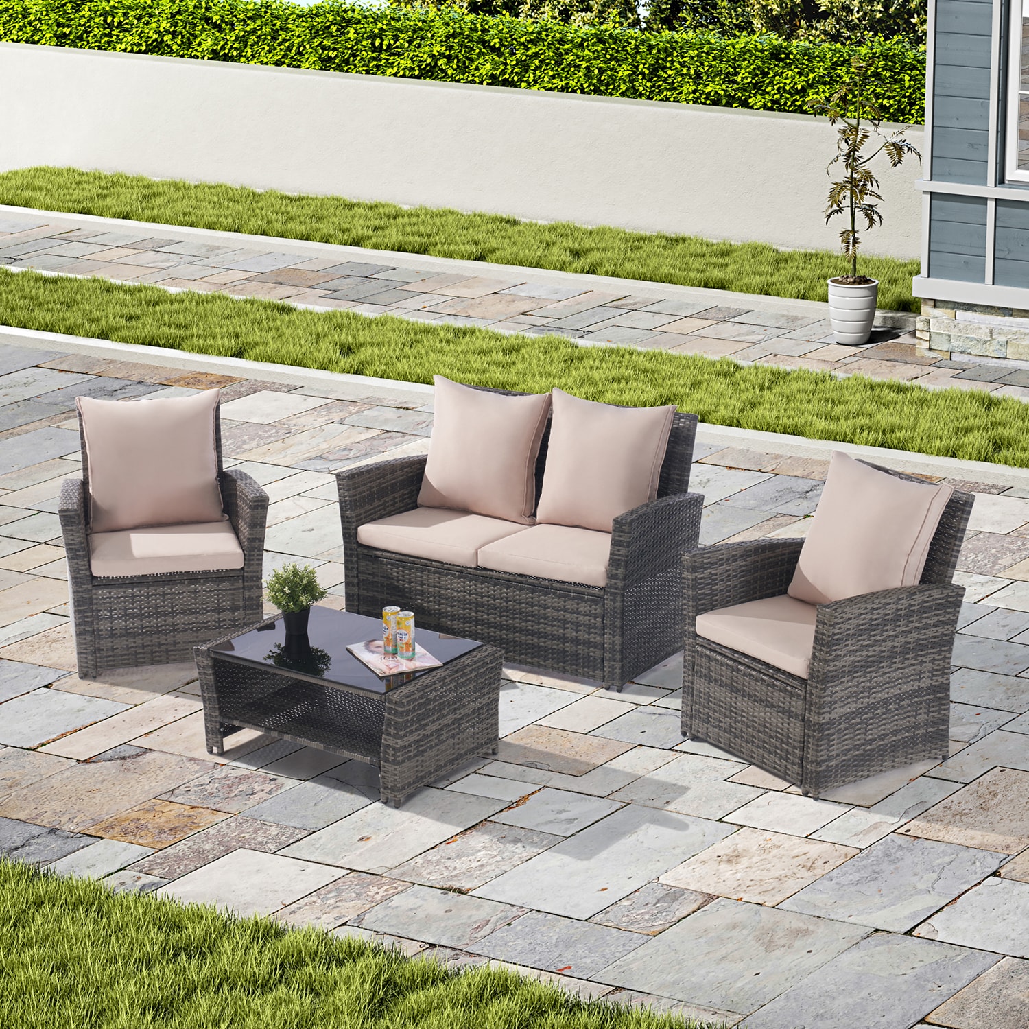 Bybafun YA0100116 Patio-Conversation-Sets - View #4