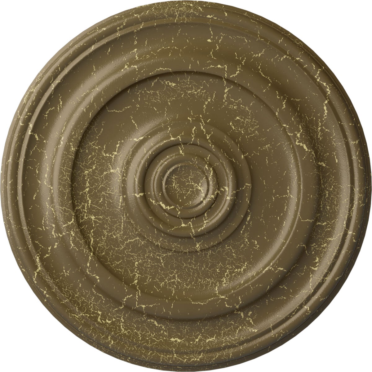 Ekena Millwork CM24KPMMC Kepler Traditional 23.625-in W x 23.625-in L Mississippi Mud Crackle Polyurethane Ceiling Medallion