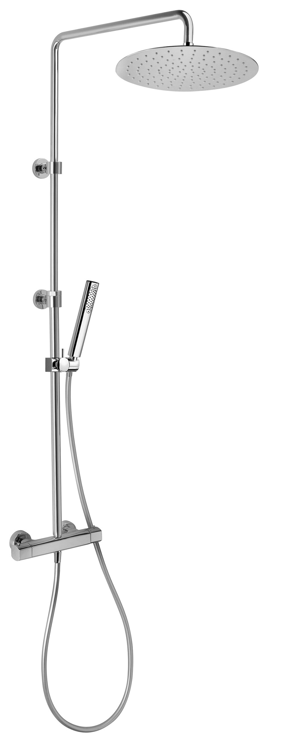 LaToscana Shower Line Matt Gold Shower Column With Thermostatic Mixer – US  Bath Store