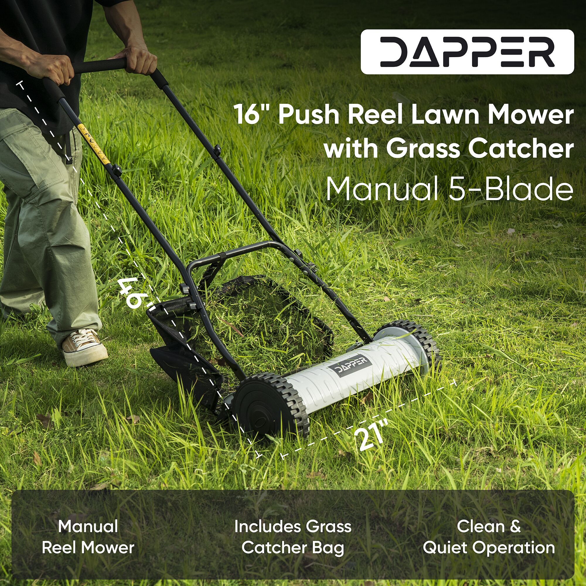 Dapper Supply DP-RLM1123 Push-Mower-Reel - View #3
