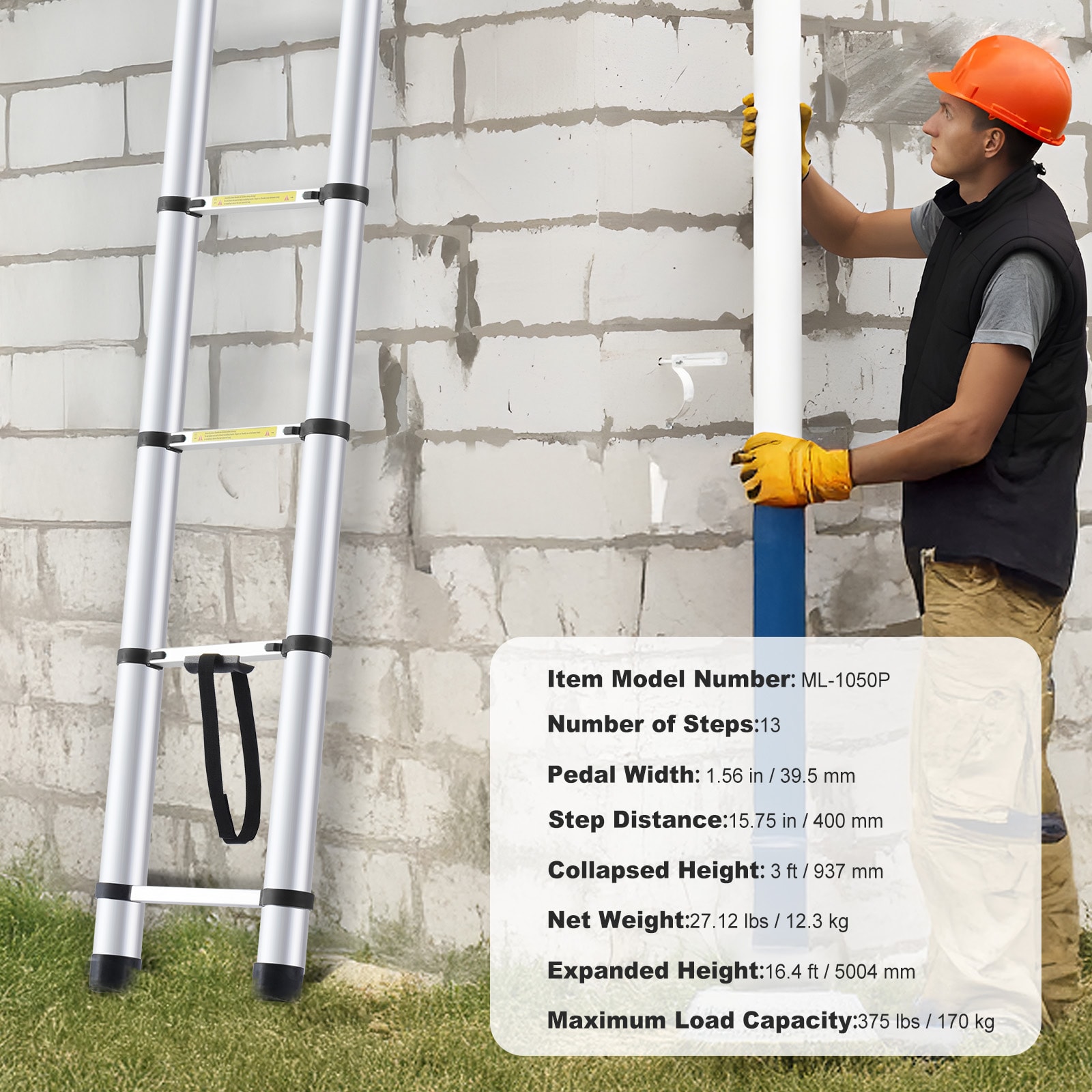 VEVOR SCSSLTNLSLK105990V0 Step-Ladders - View #7