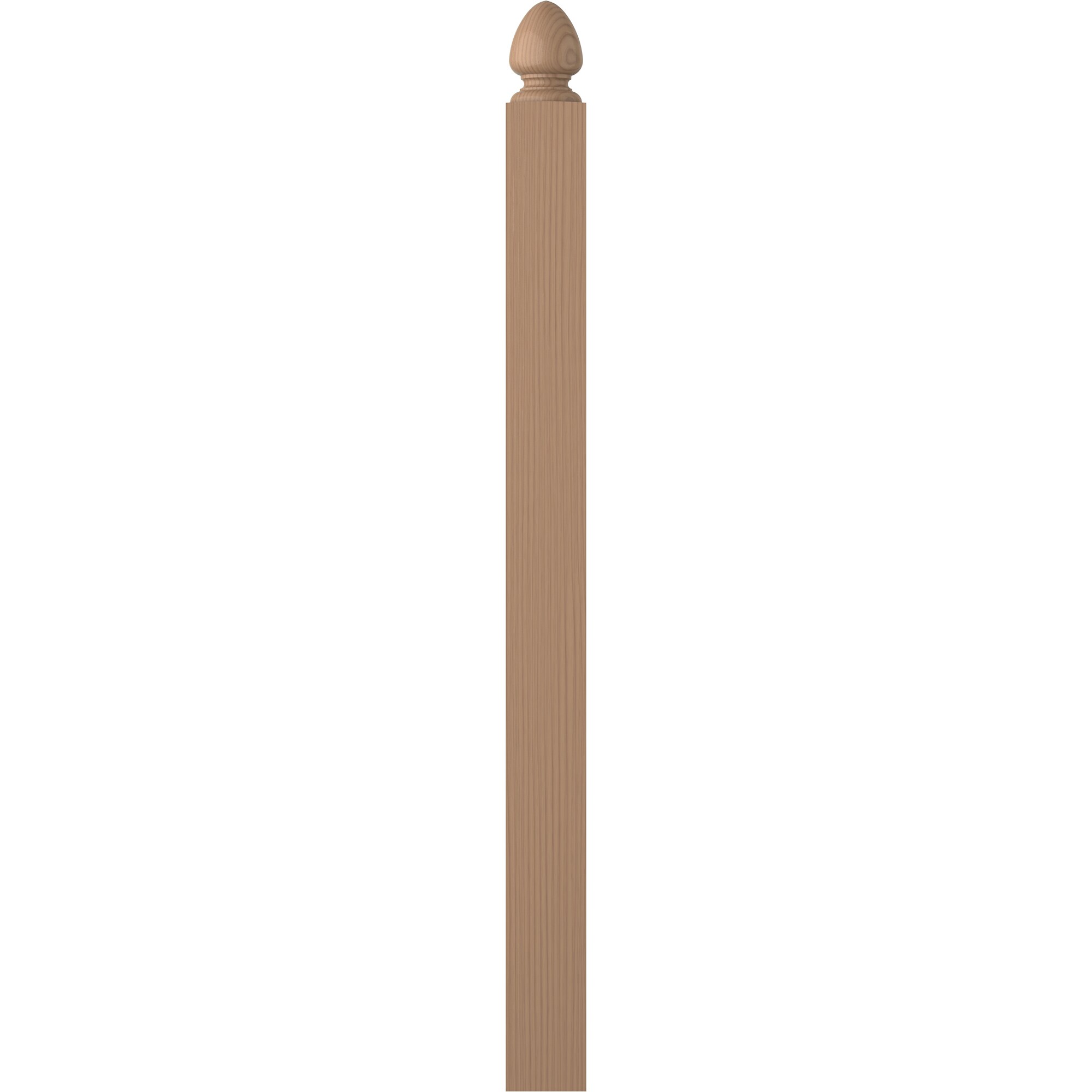 L.J. Smith Stair Systems LJ-4004-P Harmony 3.5-in x 47.50-in Unfinished Poplar Starting Stair Newel Post