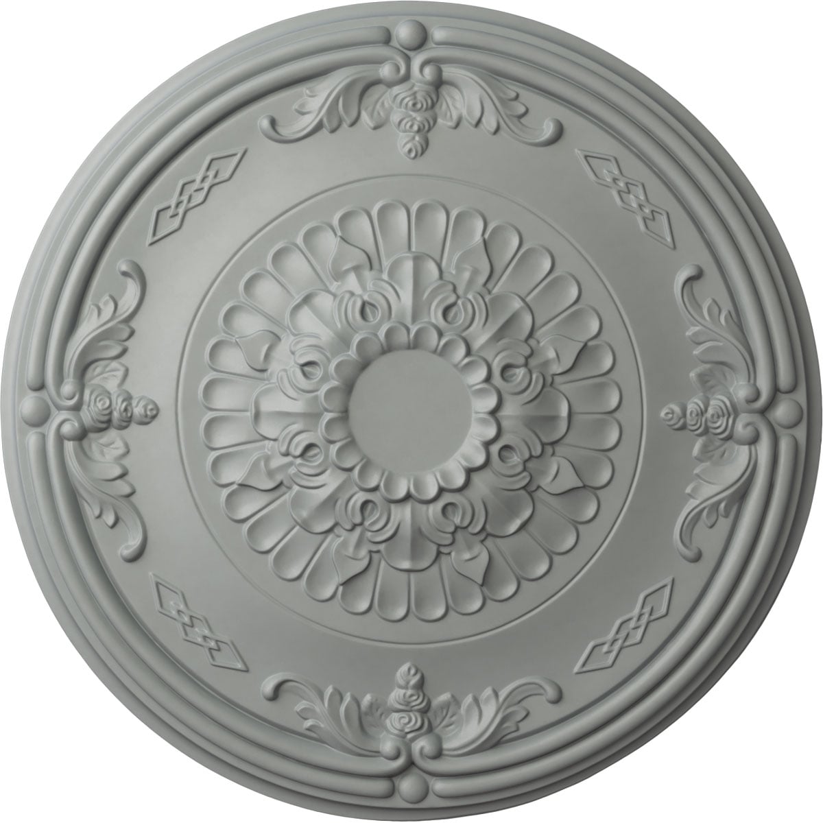 Ekena Millwork CM27AT 26.25-Inches W x 26.25-Inches L Architectural Primed Polyurethane Whole Ceiling Medallion