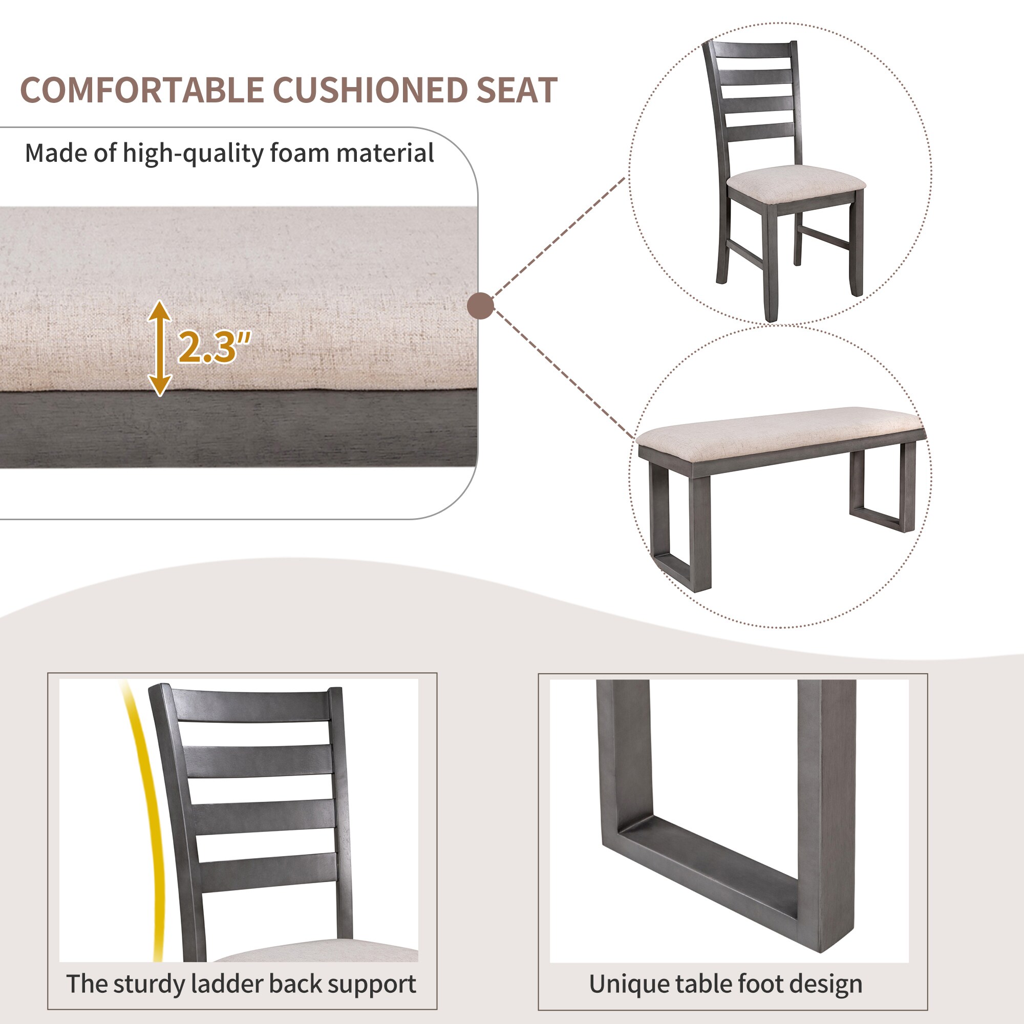 SINOFURN SYA330066GY Dining-Sets - View #8