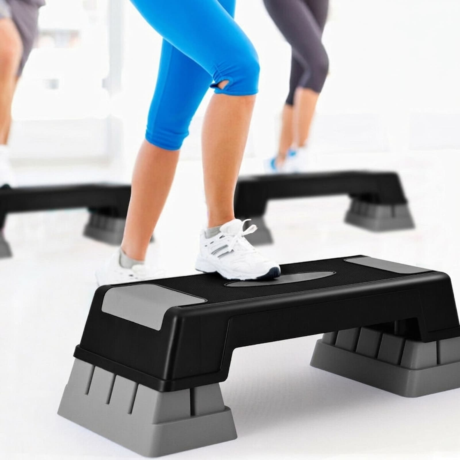SUGIFT Aerobic Exercise Stepper Platform 3 Adjustable Heights 5-in 7-in ...
