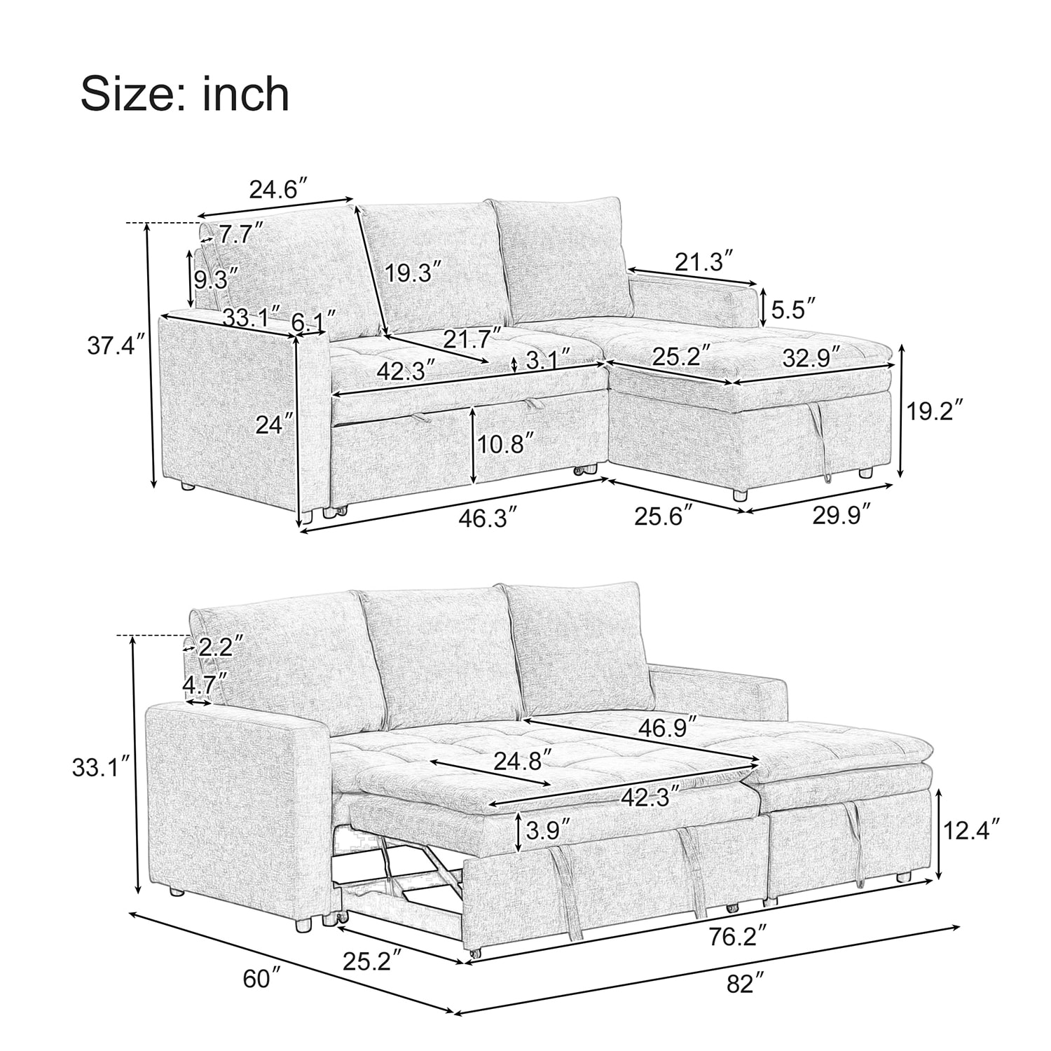 GZMR GZ-BF8928A Sofas-Loveseats - View #7