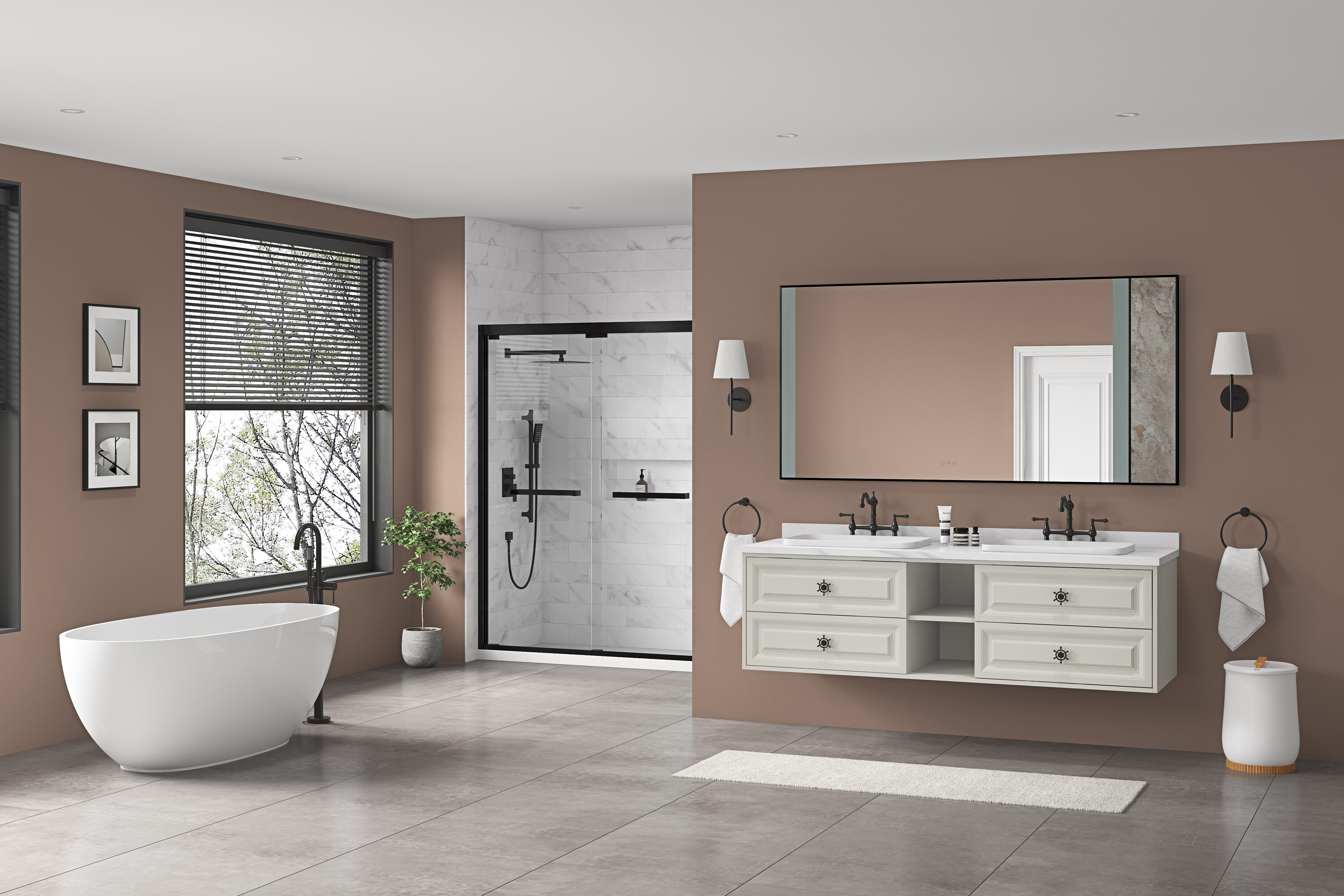 Vacolite KP37236-MB-TK Framed-Bath-Mirrors - View #7