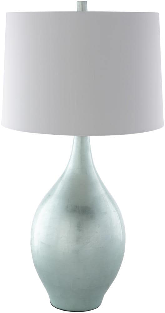 Surya MSC-001 Moonstruck 30.3-in Mint 3-way Table Lamp with Fabric Shade