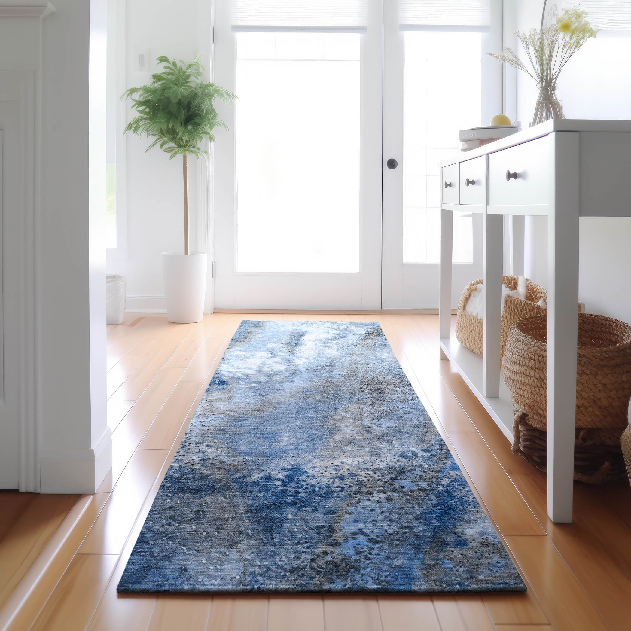 Addison Rugs AMF563GY8X10 Mayfield AMF563GY 8 x 10 (ft) Loomed Polyester Gray Rectangular Indoor Geometric Machine washable Area rug