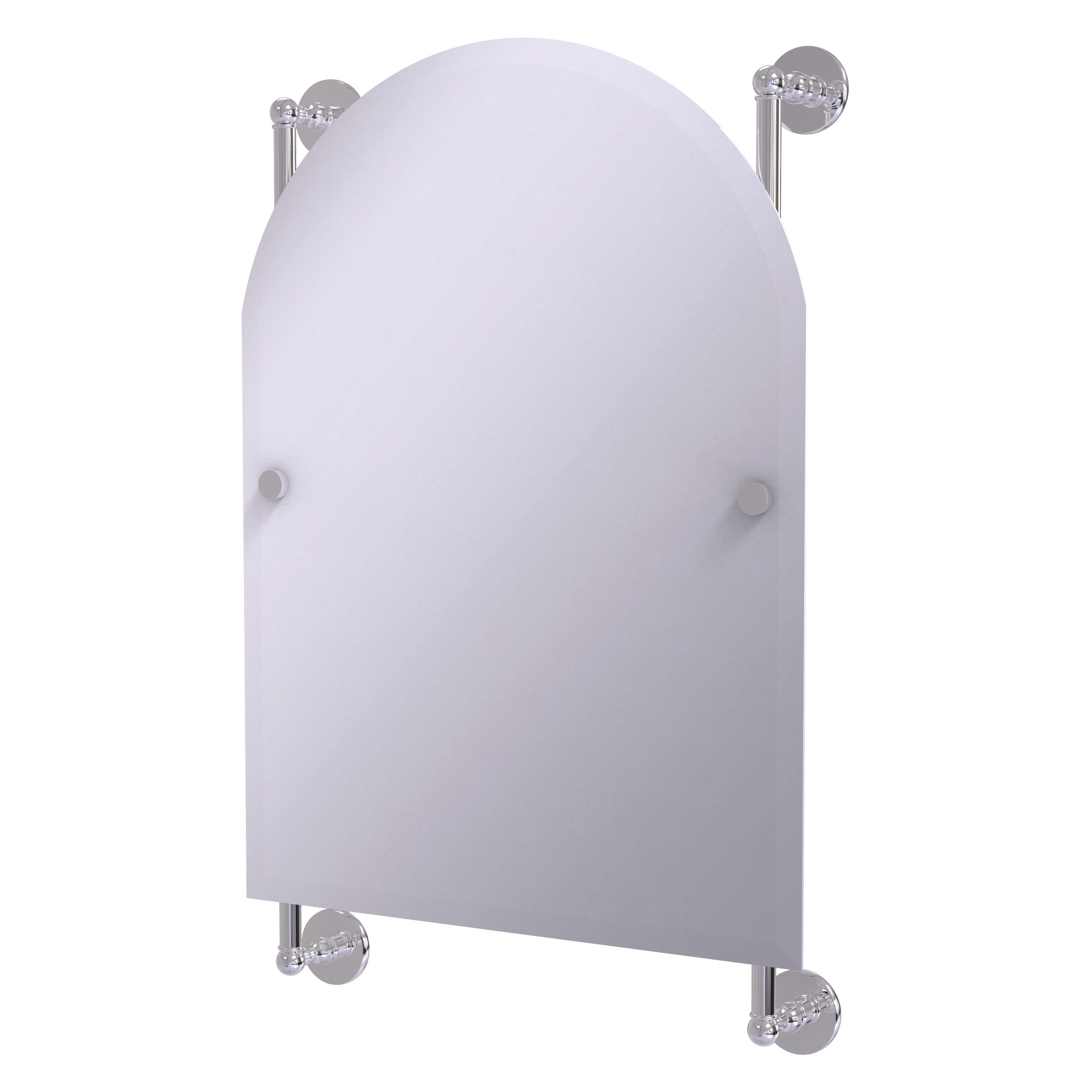 Allied Brass P1000-27-94-PC Prestige Skyline 21-Inches x 32-Inches Beveled Frameless Arch Bathroom Vanity Mirror ( Polished Chrome )
