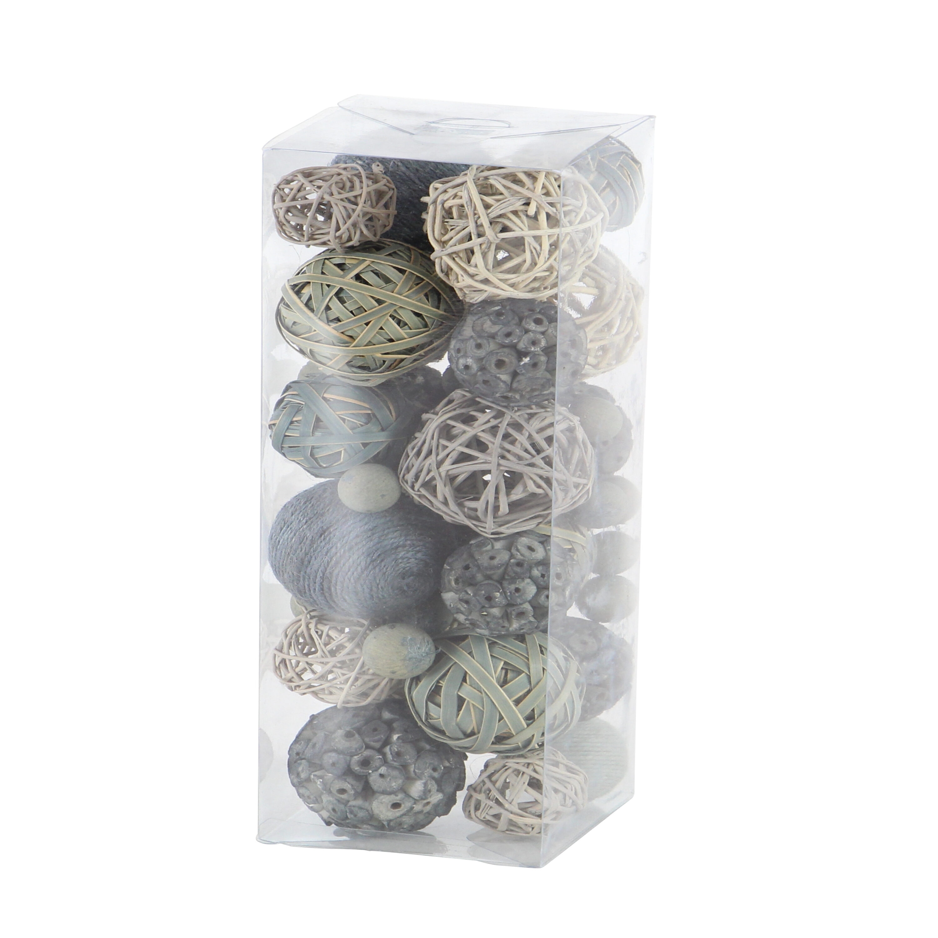 Multi-Colored Handmade Dried Plant Orbs Vase Filler Set