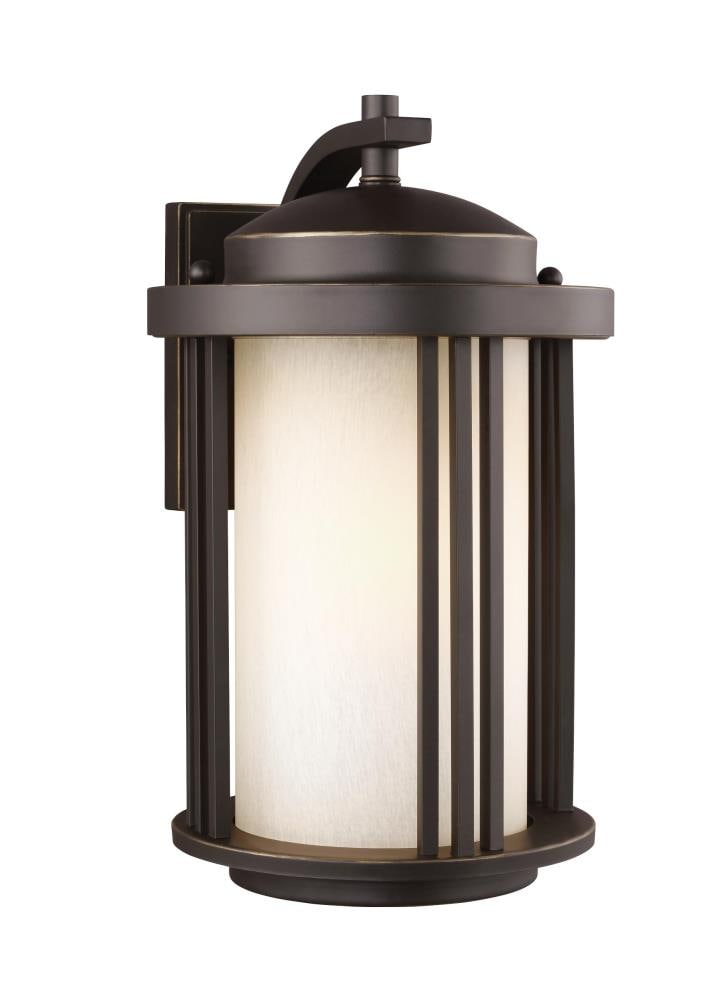 Generation Lighting 8747901EN3-71 Crowell 1 -Light 14.88-in H Antique Bronze Hardwired Outdoor Wall Light