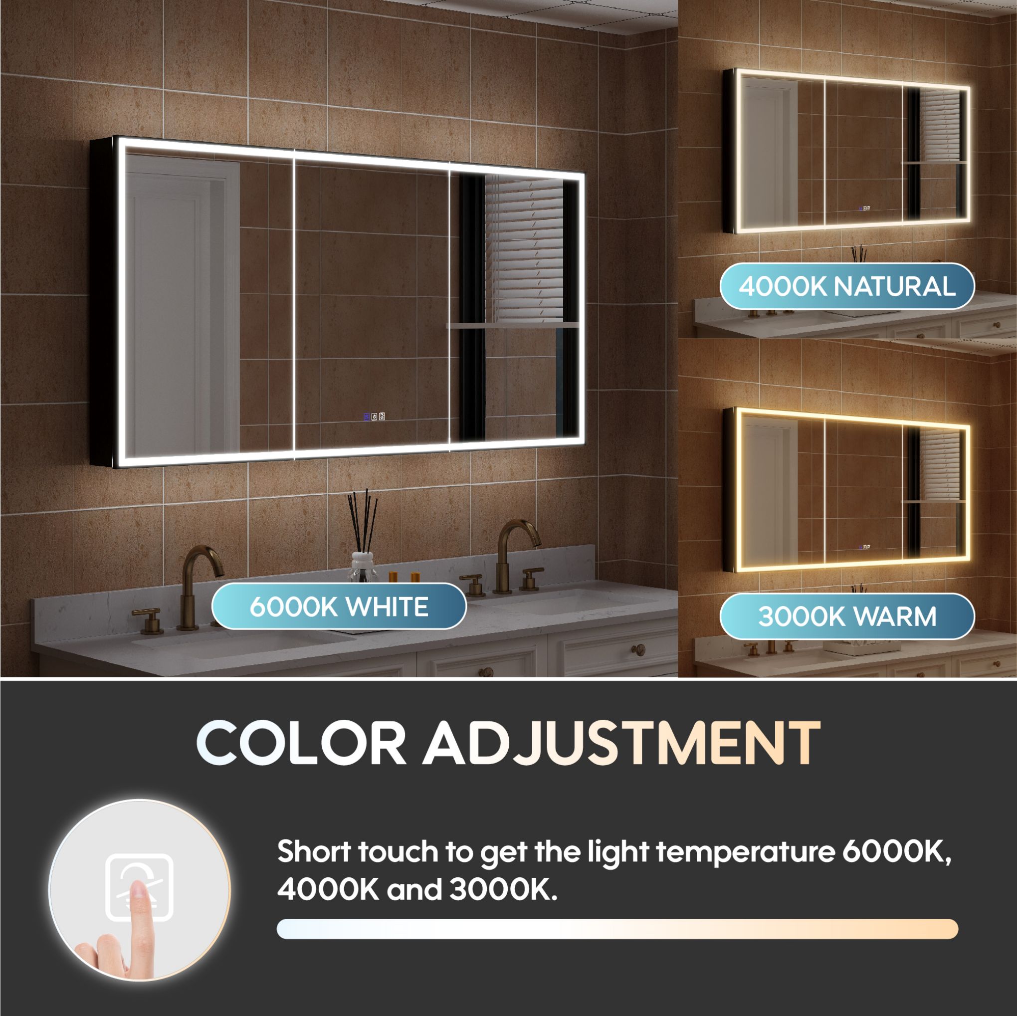 WELLFOR W12MCL6030 Bathroom-Medicine-Cabinets - View #4