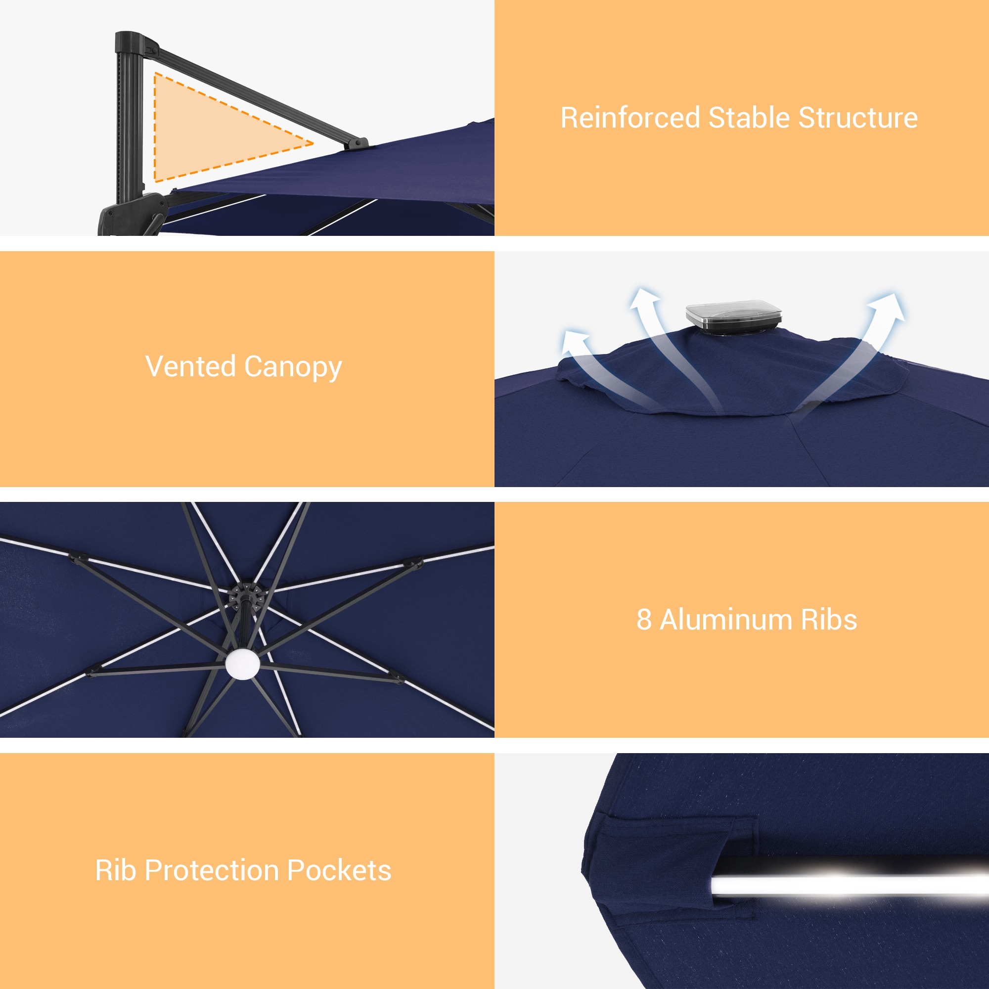 Sonkuki SD-LED140BL-BASE Umbrellas-2 - View #5
