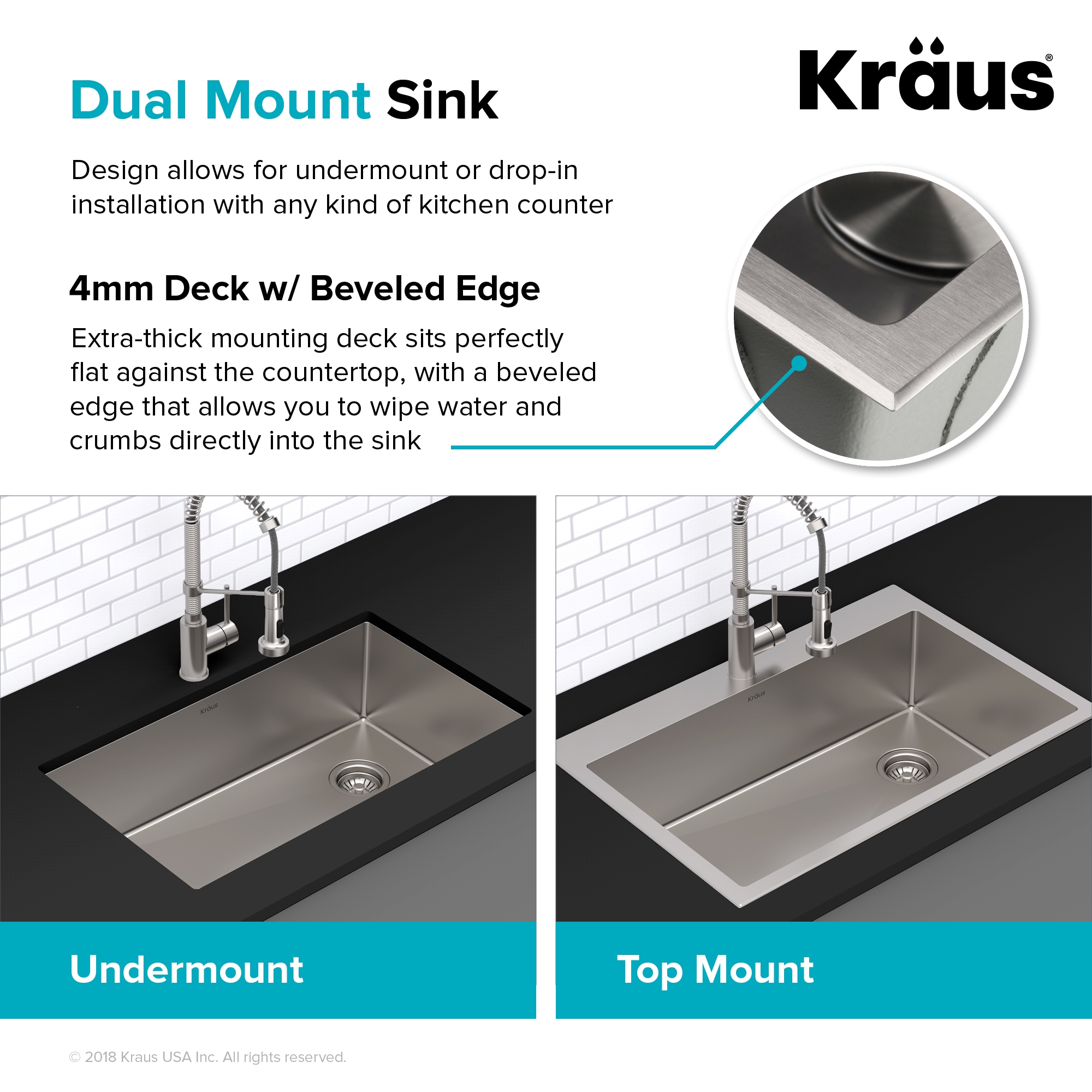  KHT302-33 Kitchen-Sinks - View #7